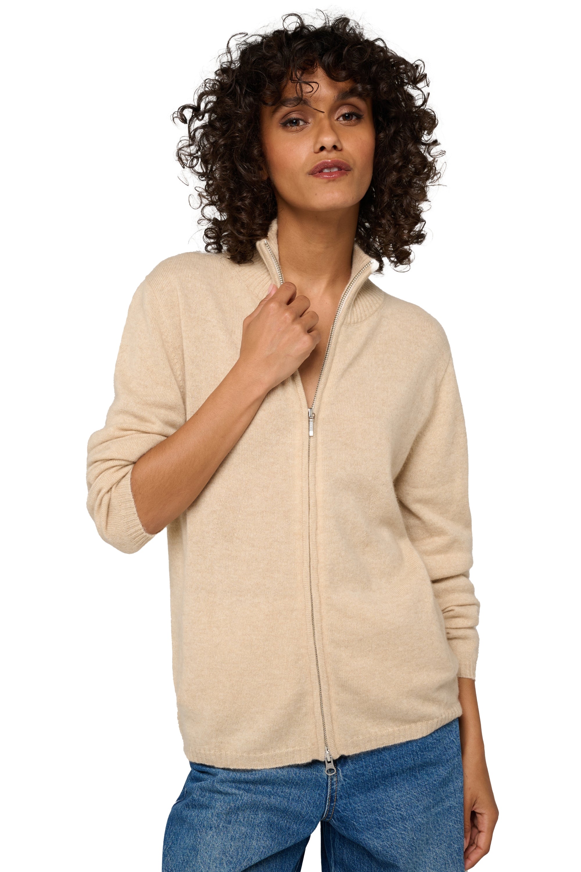 Virginia en cachemire femme - natural beige - Mahogany