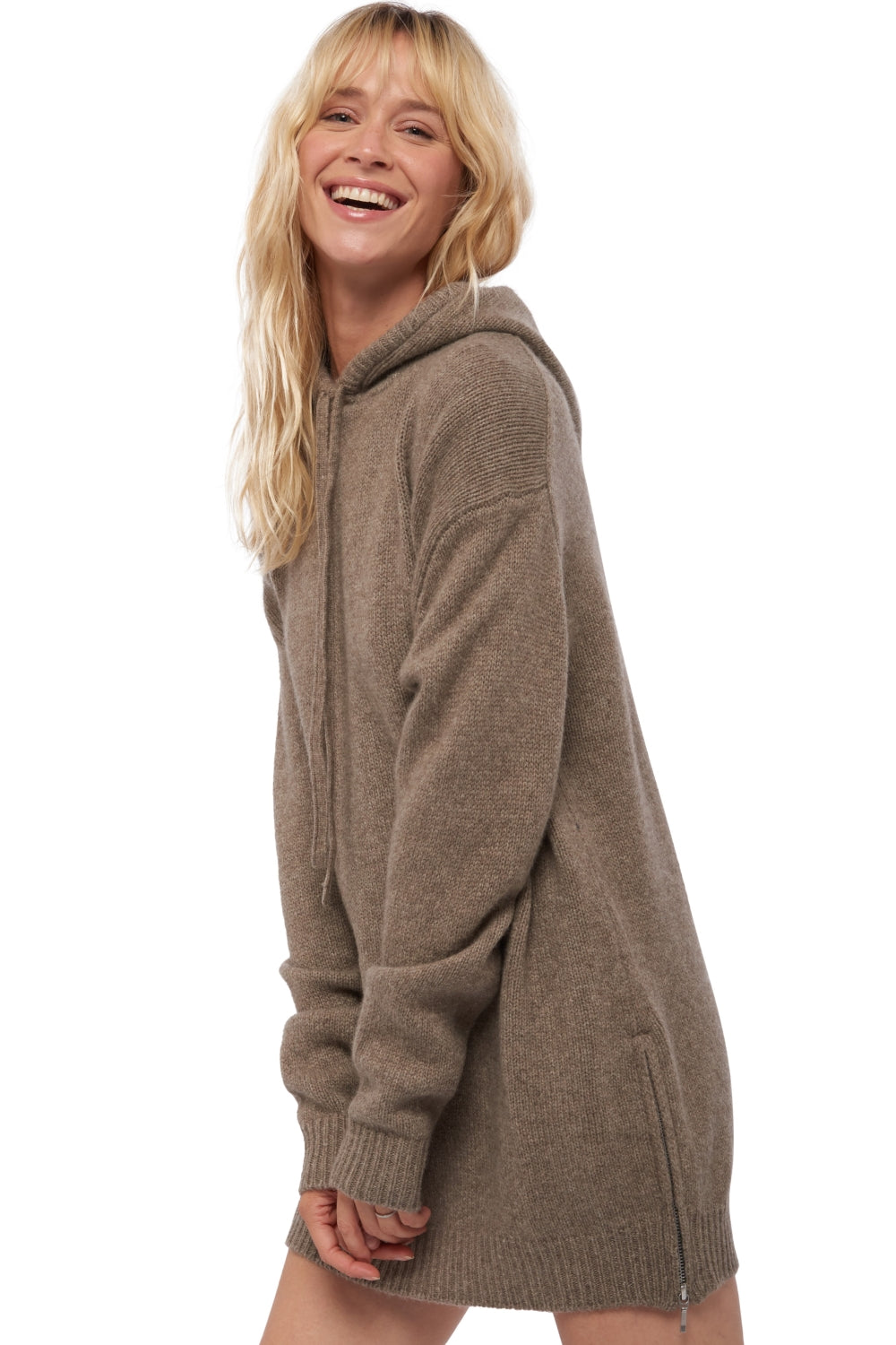 Veria en yak femme - marmotte naturel - Mahogany
