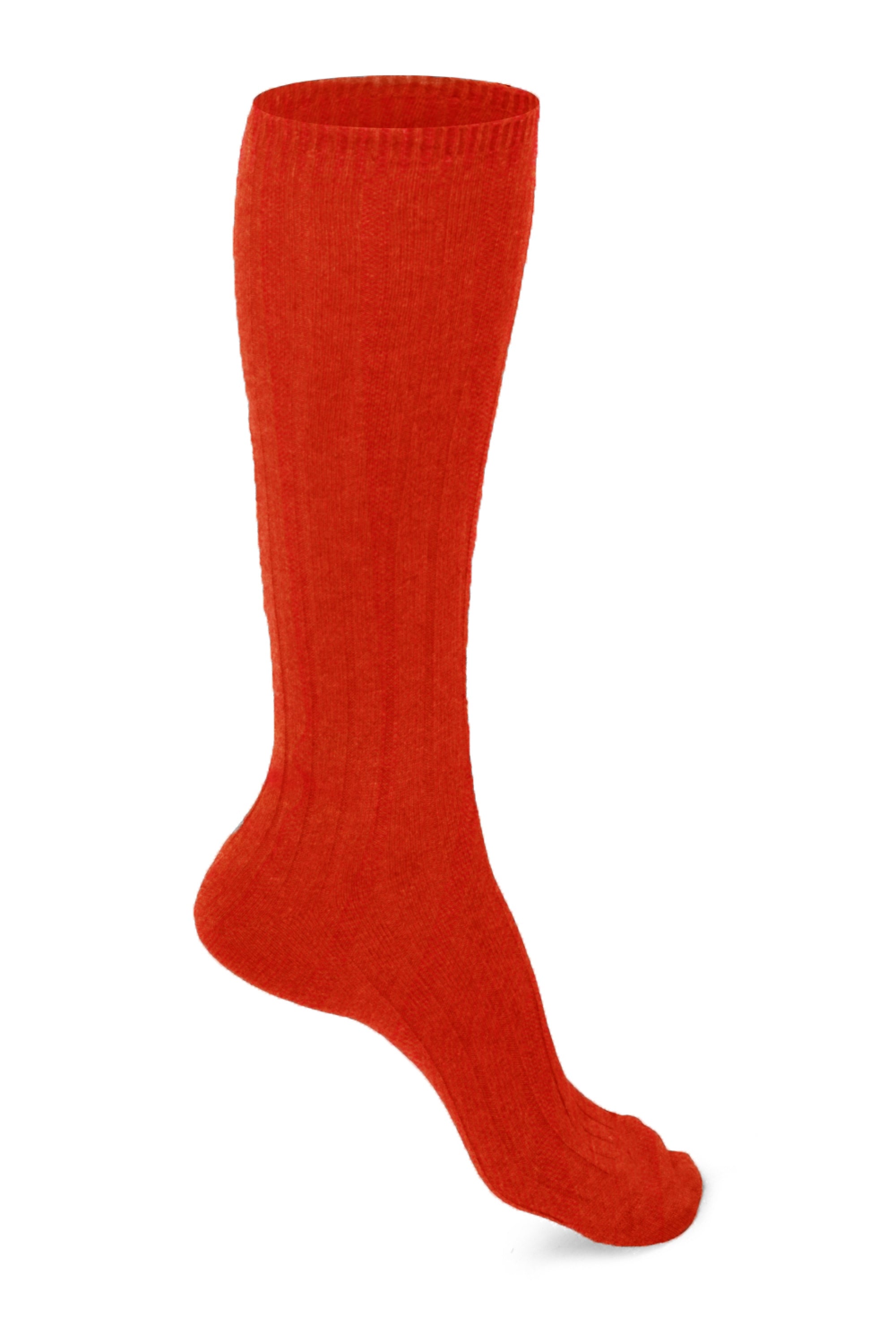 Chaussettes en cachemire & elasthanne, 88 % Cachemire / 12 % Elasthanne, femme, normale / 2 et 4 fils, côtelé, Mahogany