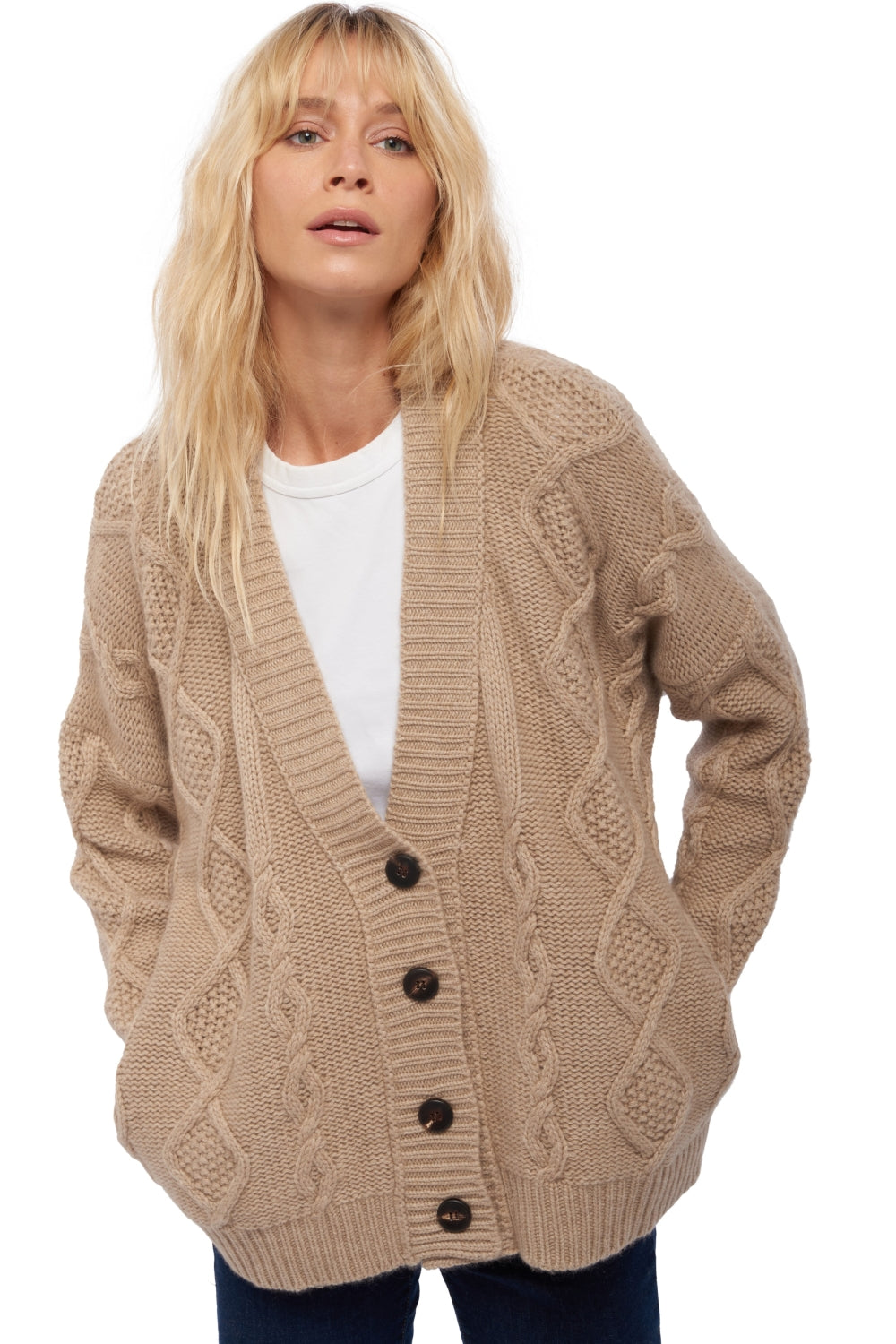 Valaska en cachemire femme - natural brown - Mahogany