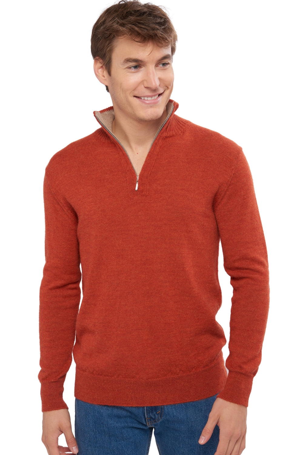 Vihari en baby alpaga & cachemire homme - pumpkin / natural brown - Mahogany