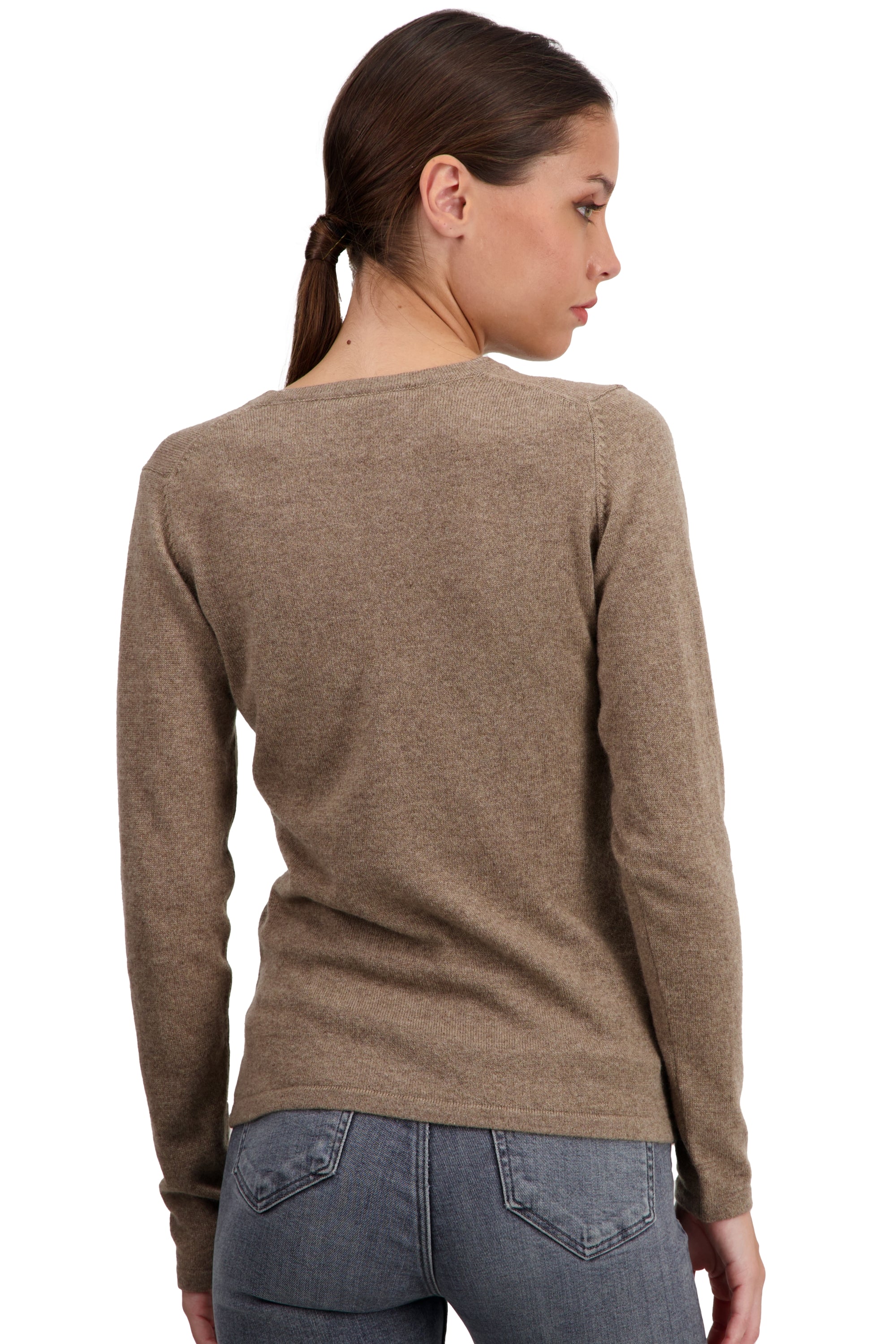 Emma en cachemire femme - Vue 2 - natural terra - Mahogany