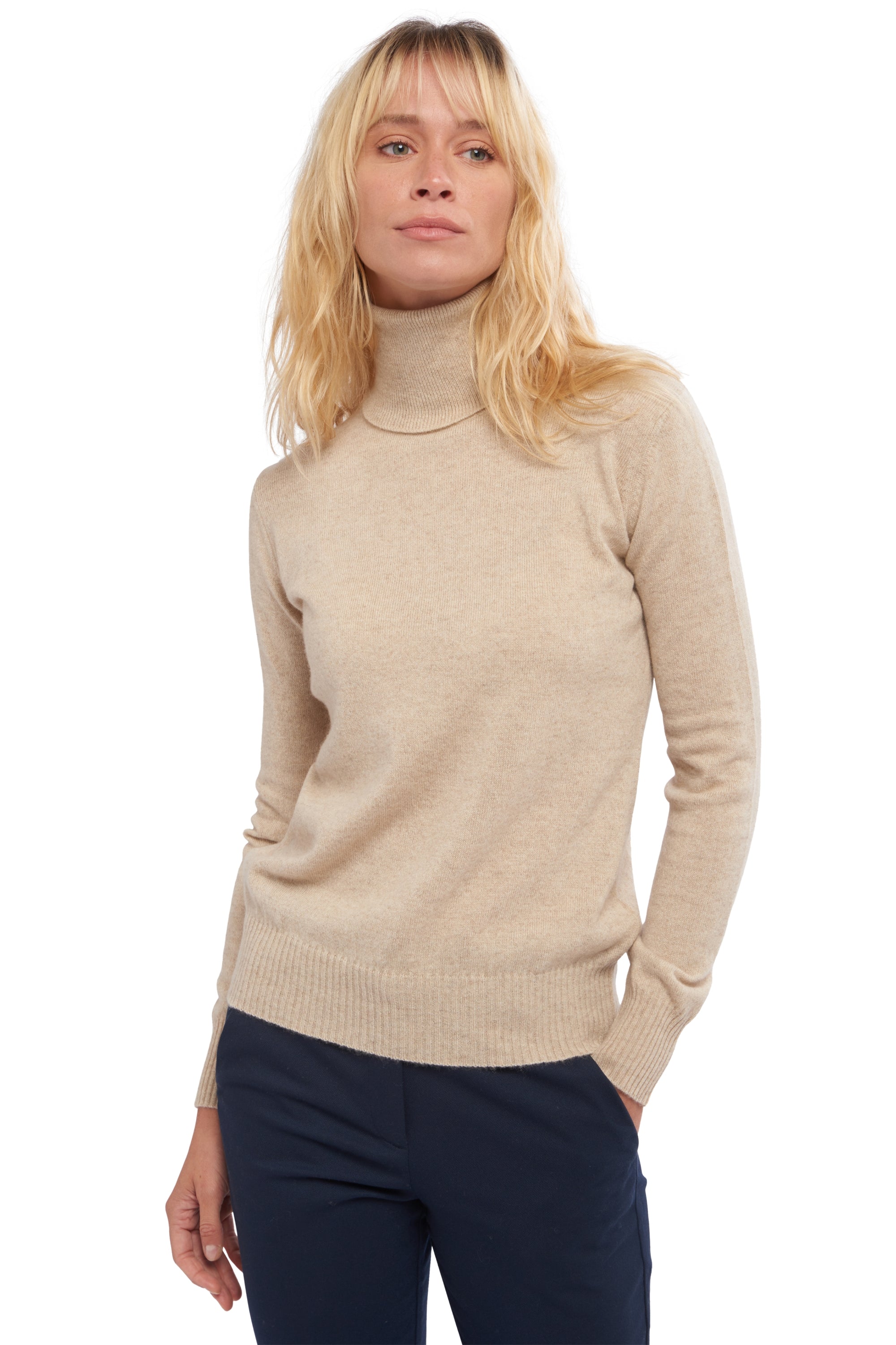 Lili en cachemire femme - natural winter dawn - Mahogany