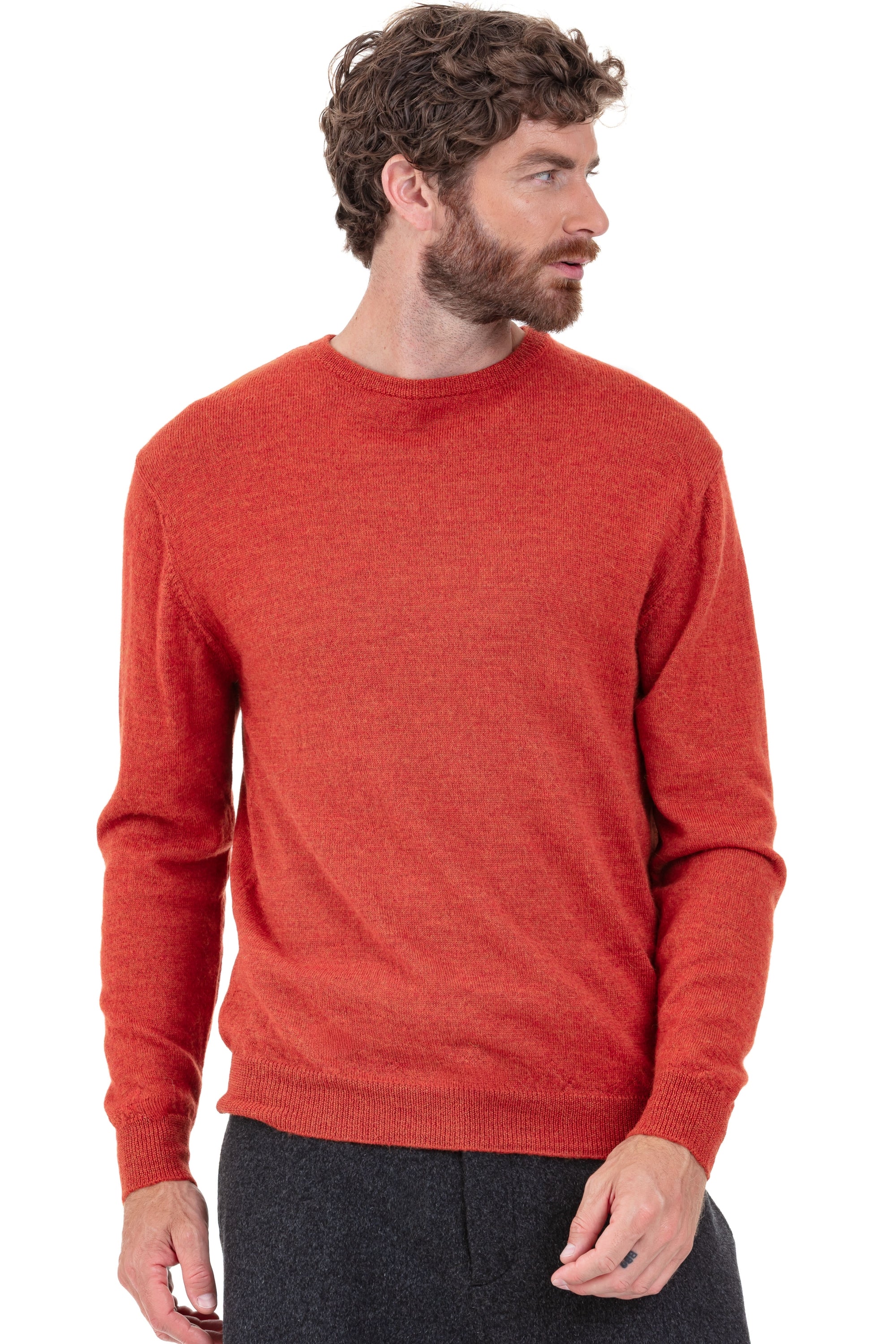 Nestor-Alpaga en baby alpaga homme - Vue 1 - pumpkin - Mahogany