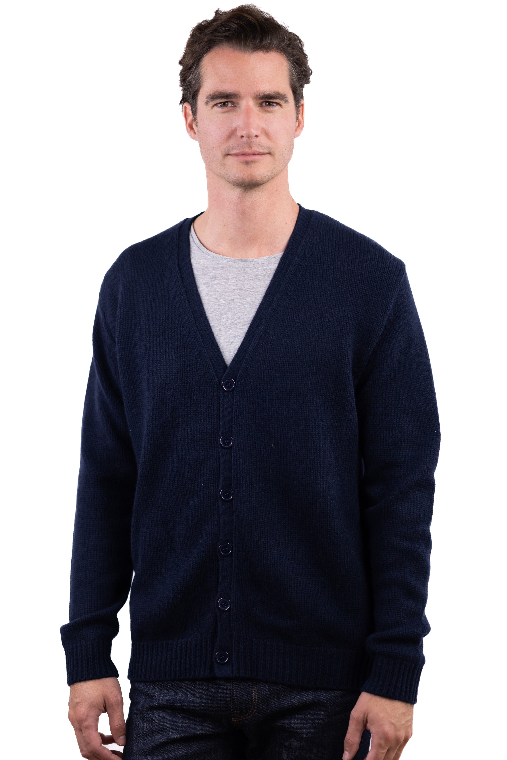 Aden en cachemire homme - marine foncé - Mahogany