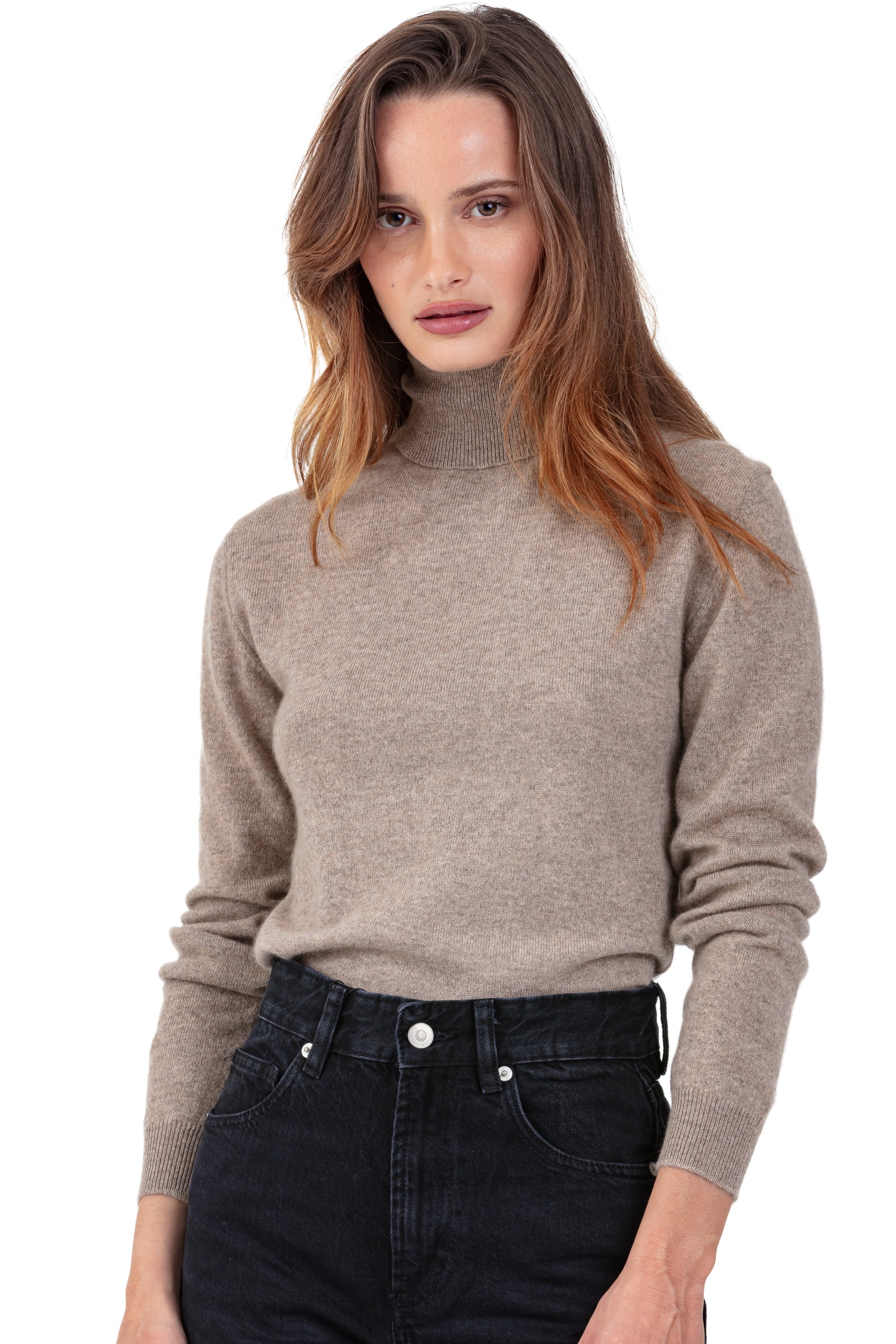 Tale en cachemire femme - natural brown - Mahogany