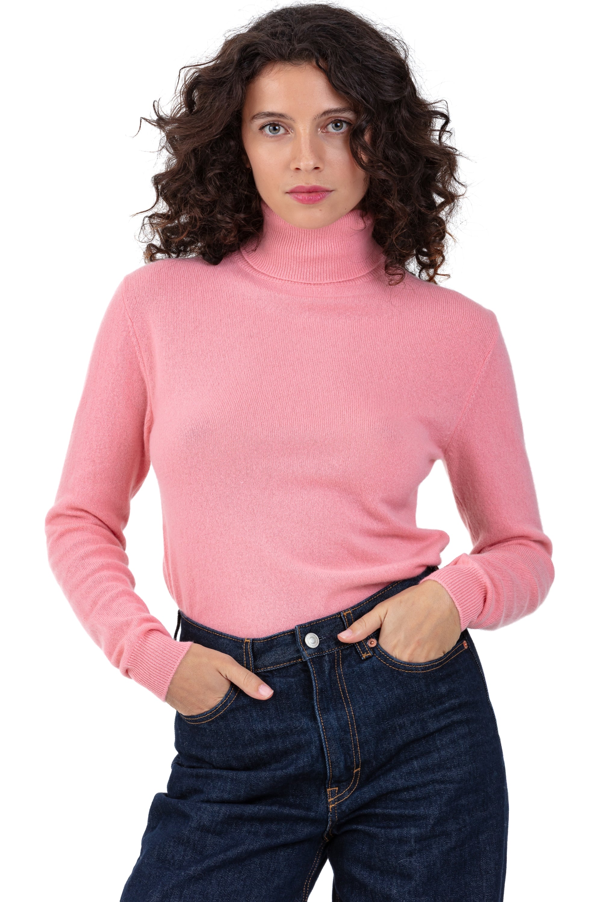 Tale en cachemire femme - tea rose - Mahogany