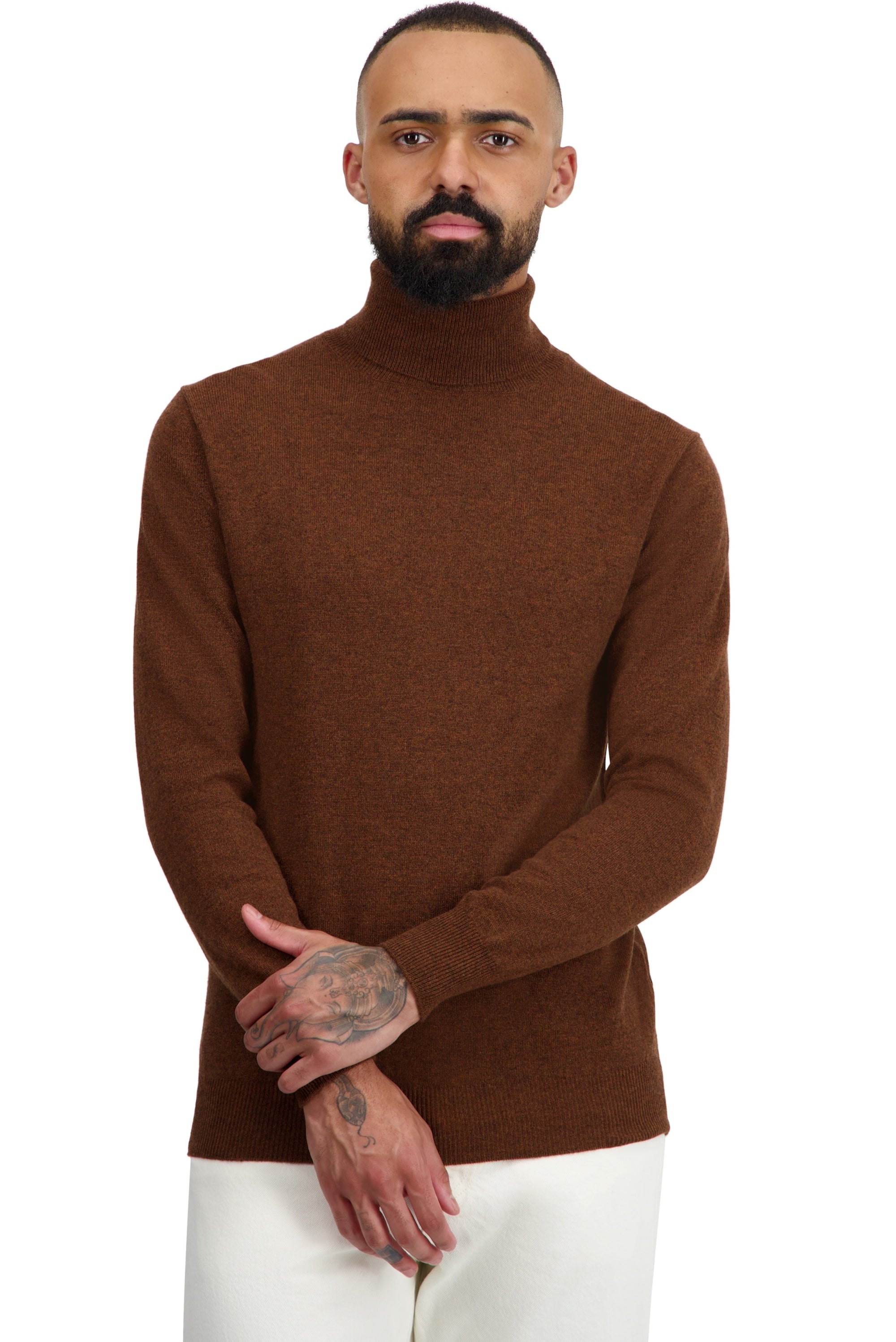 Tarry en cachemire homme - mace - Mahogany