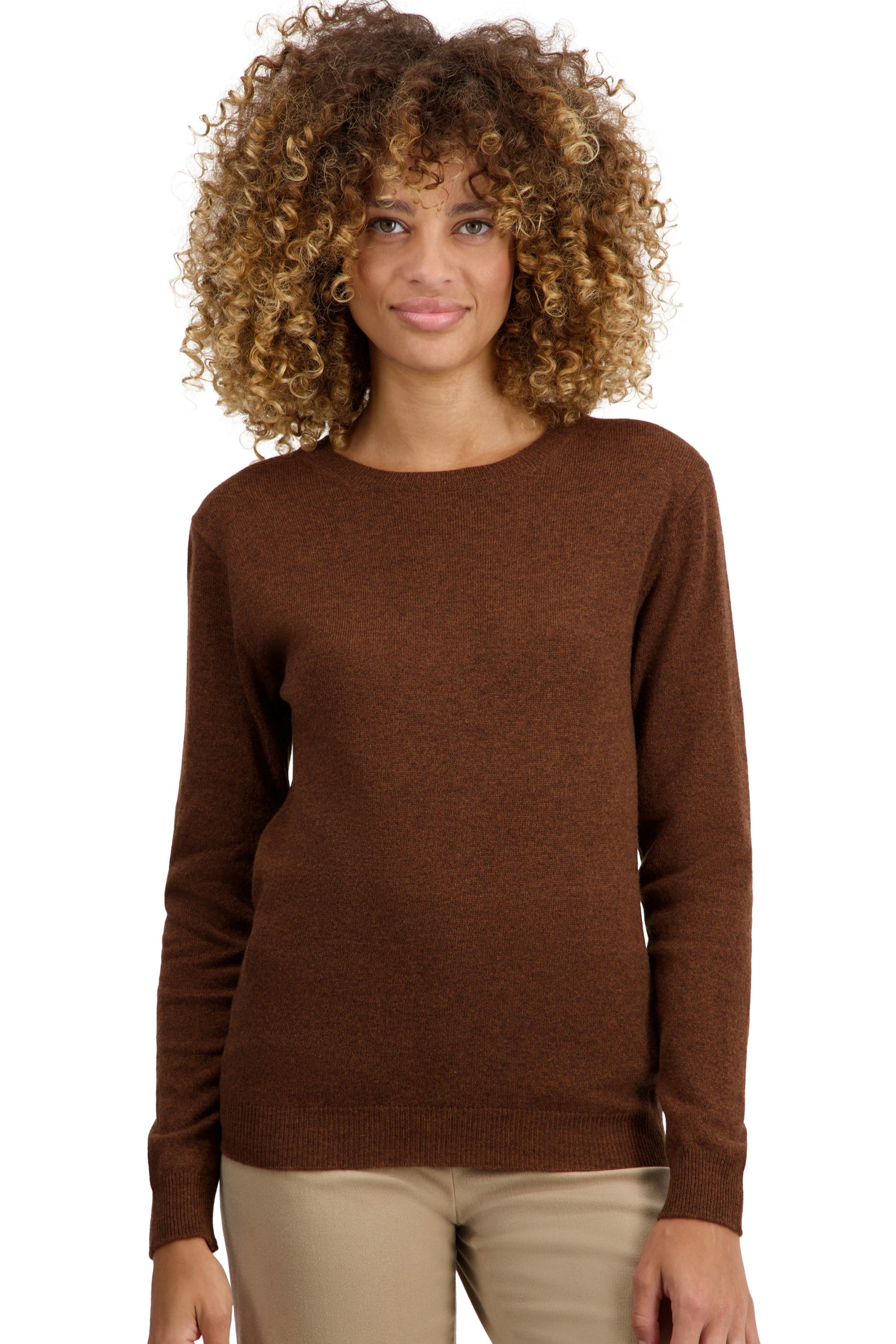 Thalia en cachemire femme - mace - Mahogany