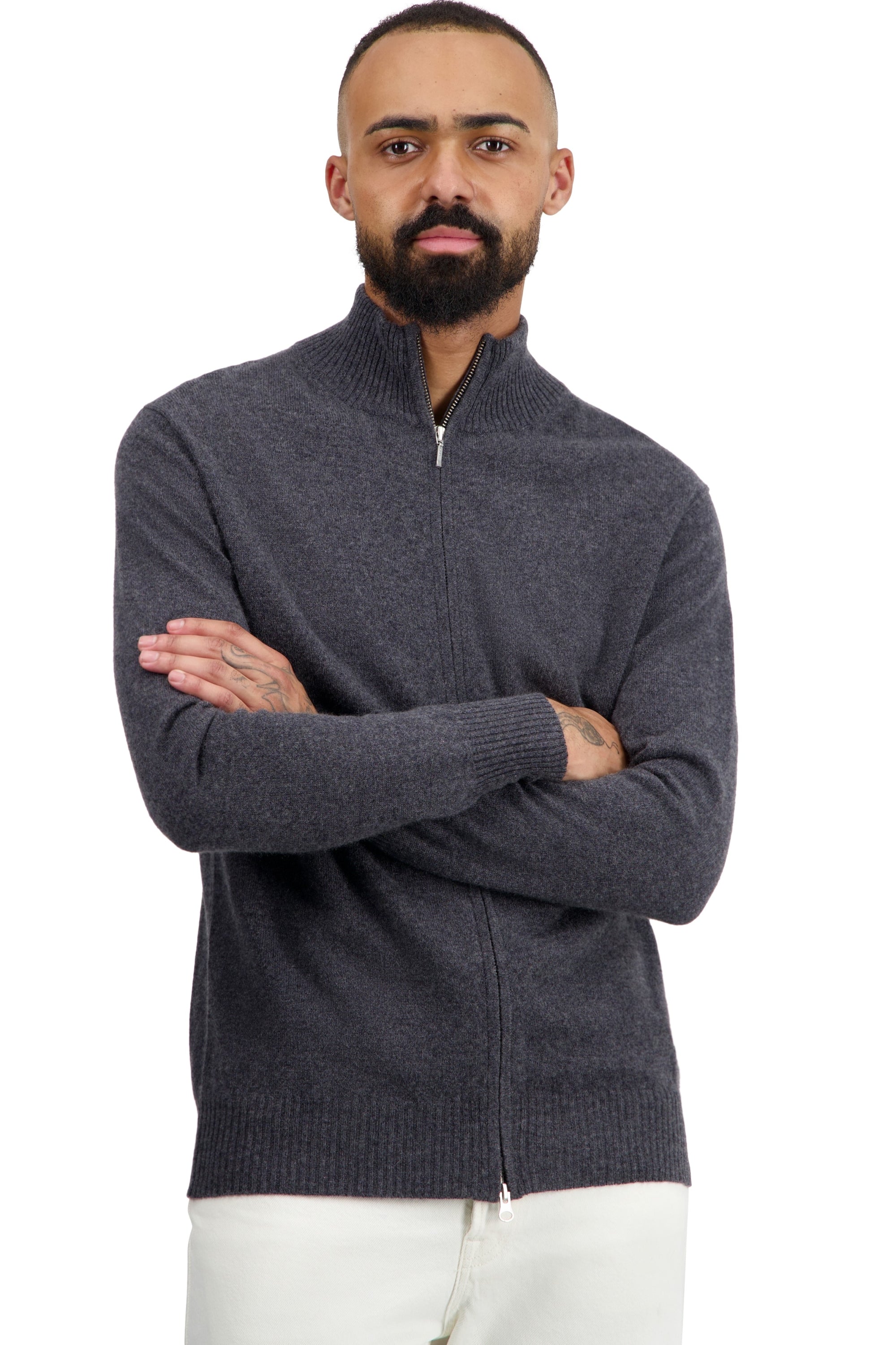 Thobias en cachemire homme - grey melange - Mahogany
