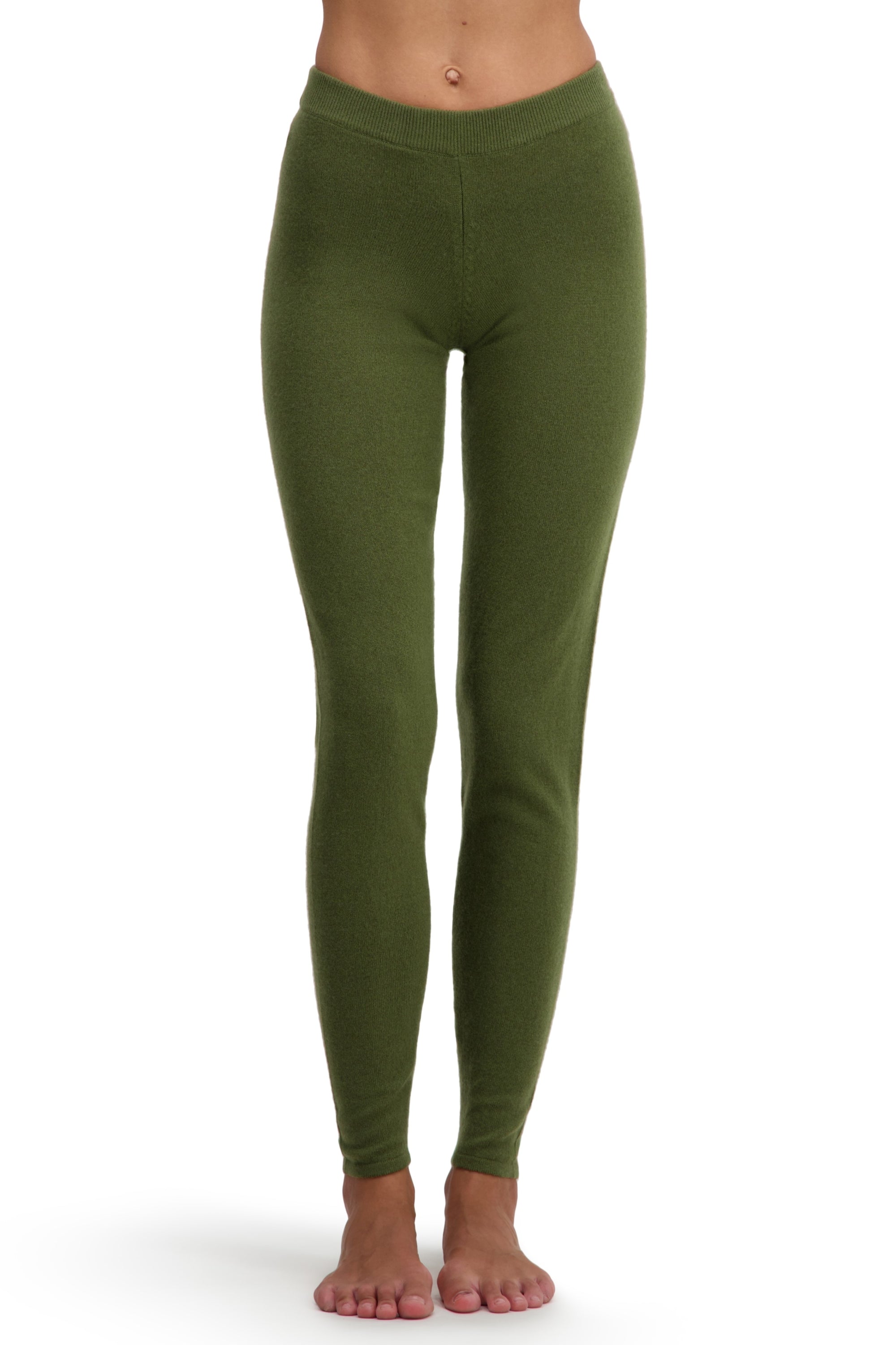 Tadasana en cachemire femme - olive - Mahogany