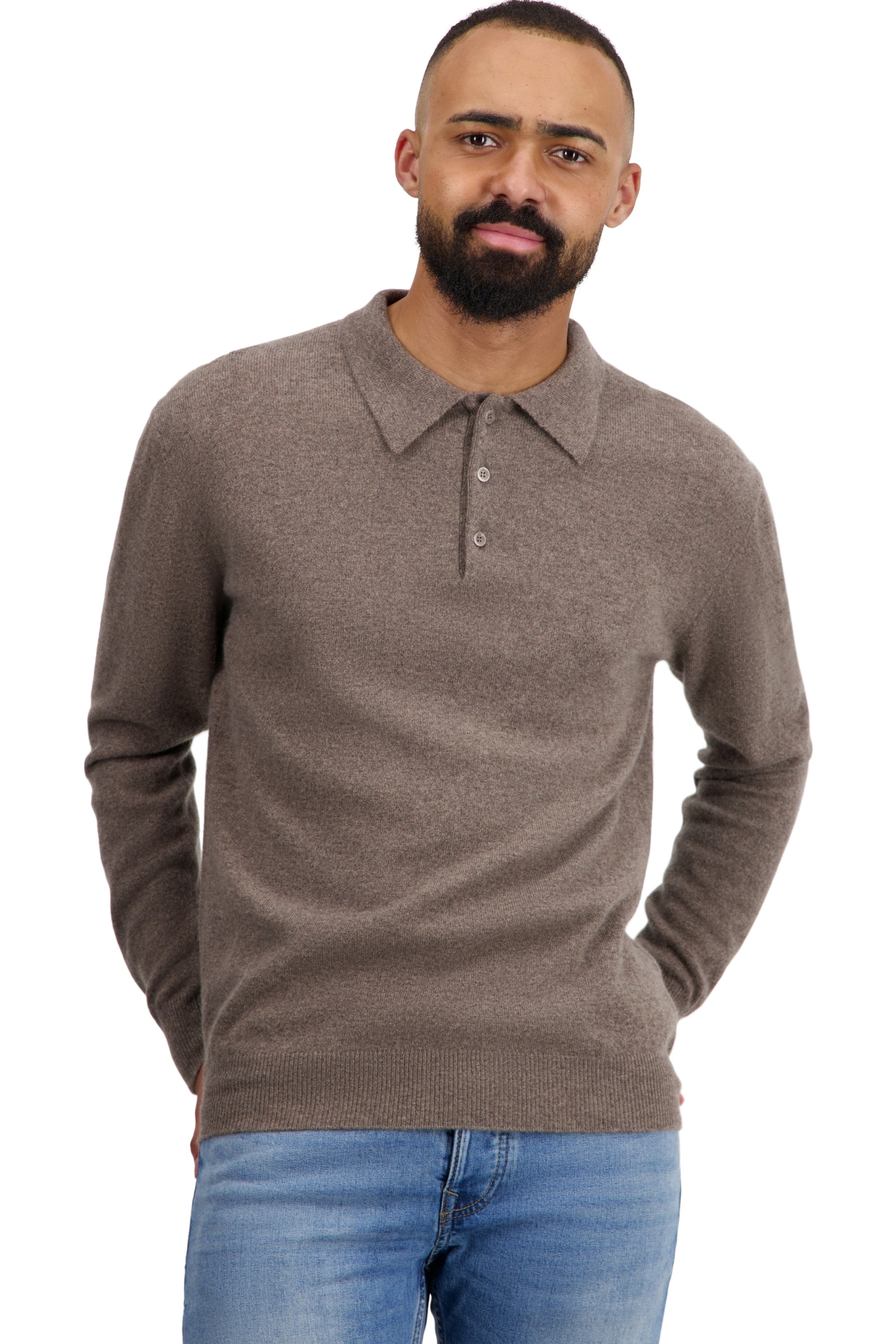 Tarn en cachemire homme - otter - Mahogany