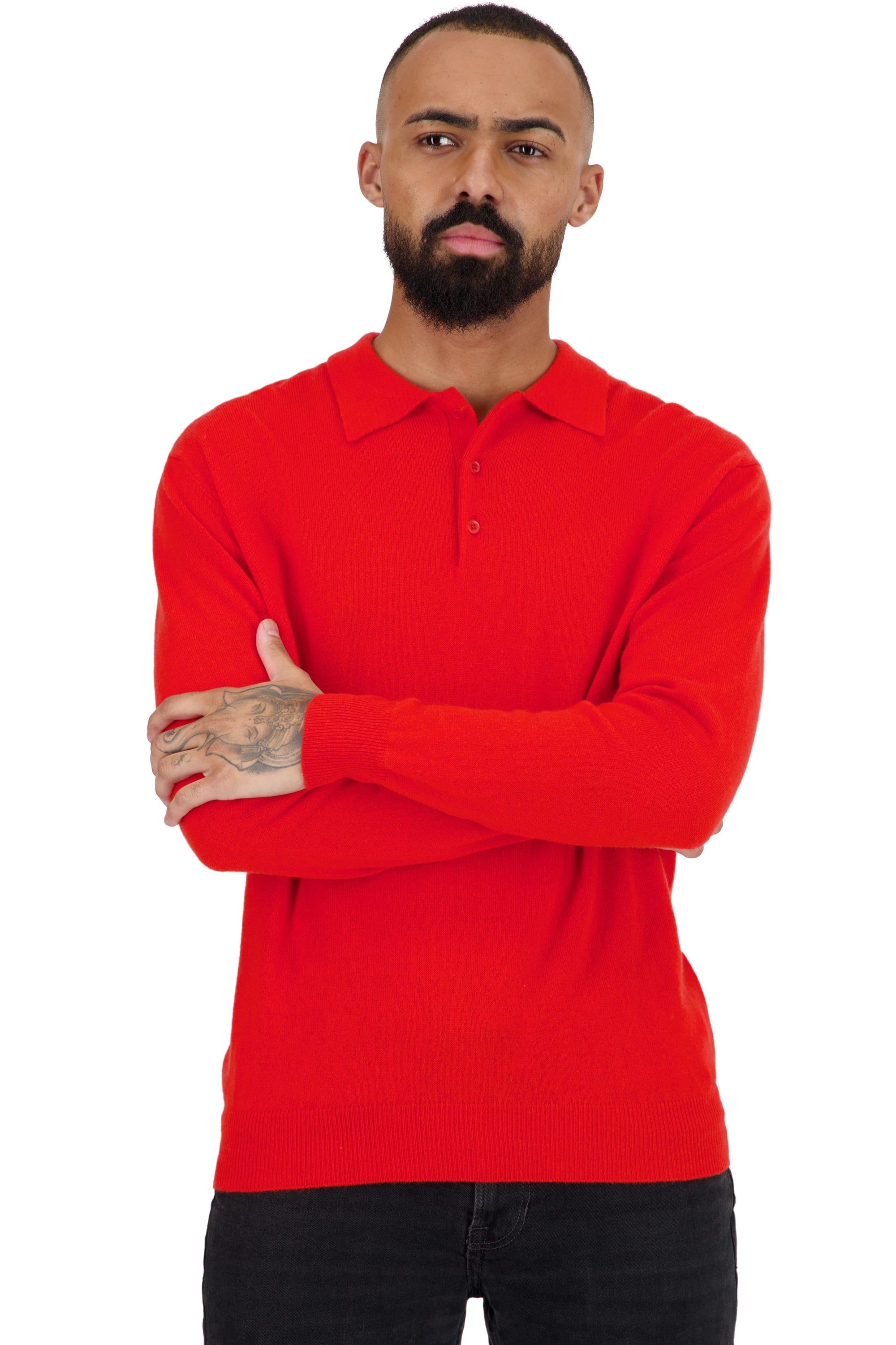 Tarn en cachemire homme - tomato - Mahogany