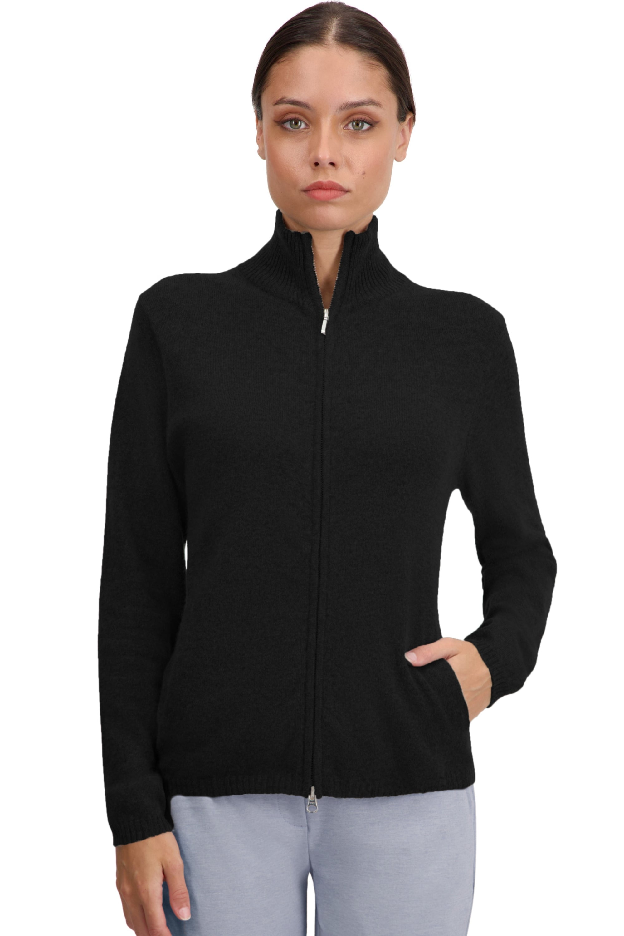 Thames en cachemire femme - noir - Mahogany
