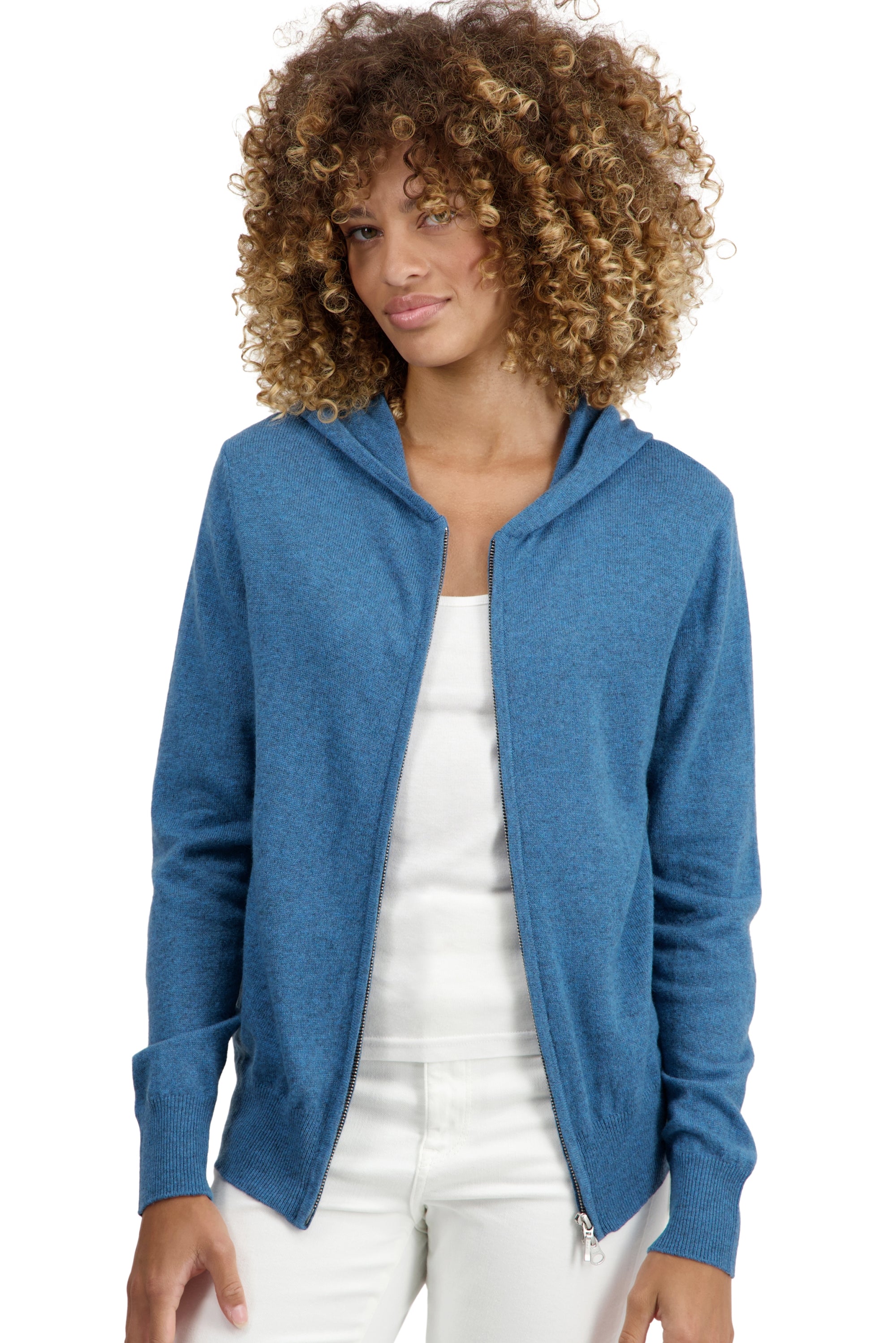 Tina en cachemire femme - manor blue - Mahogany