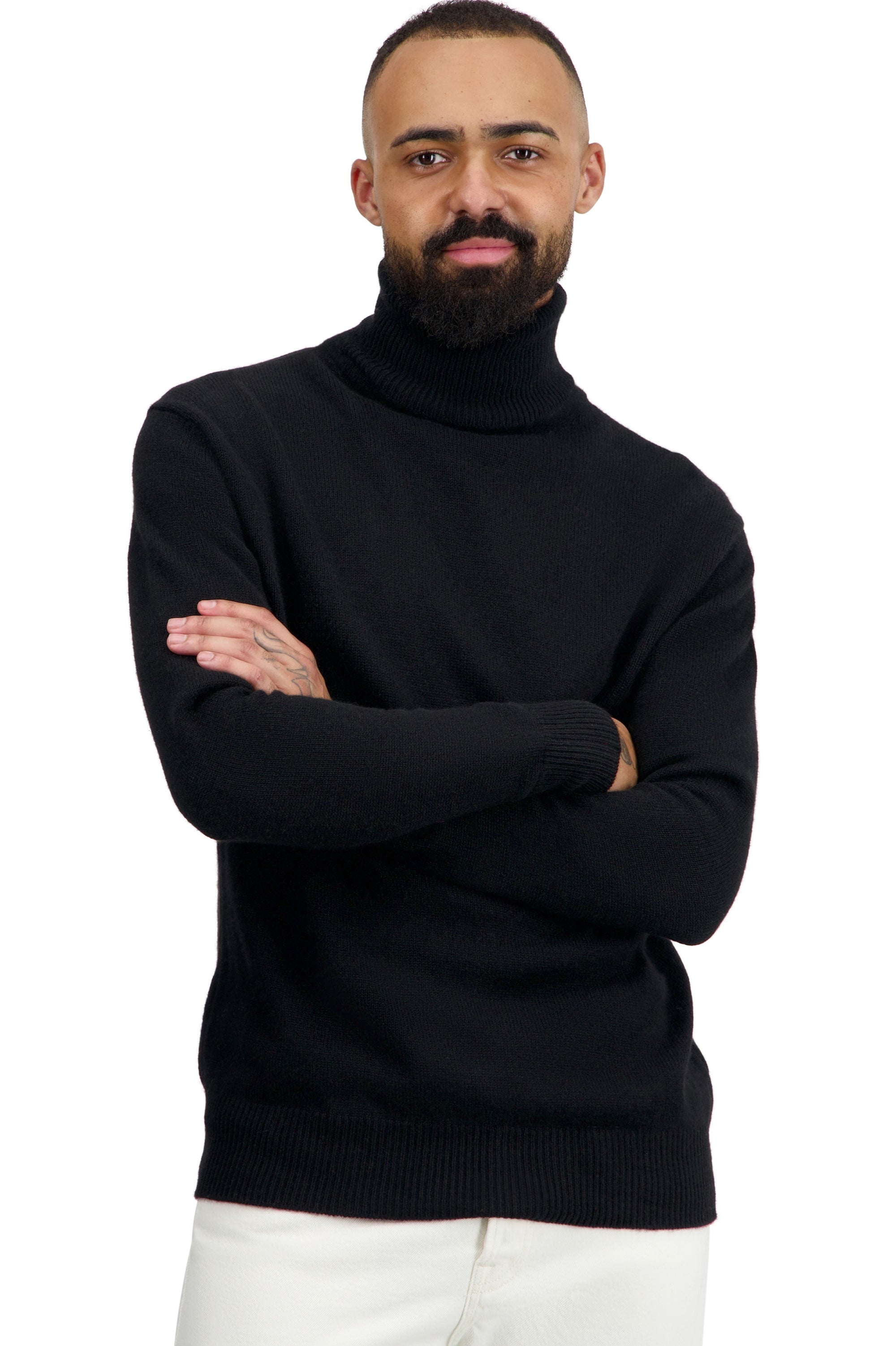 Torino en cachemire homme - noir - Mahogany