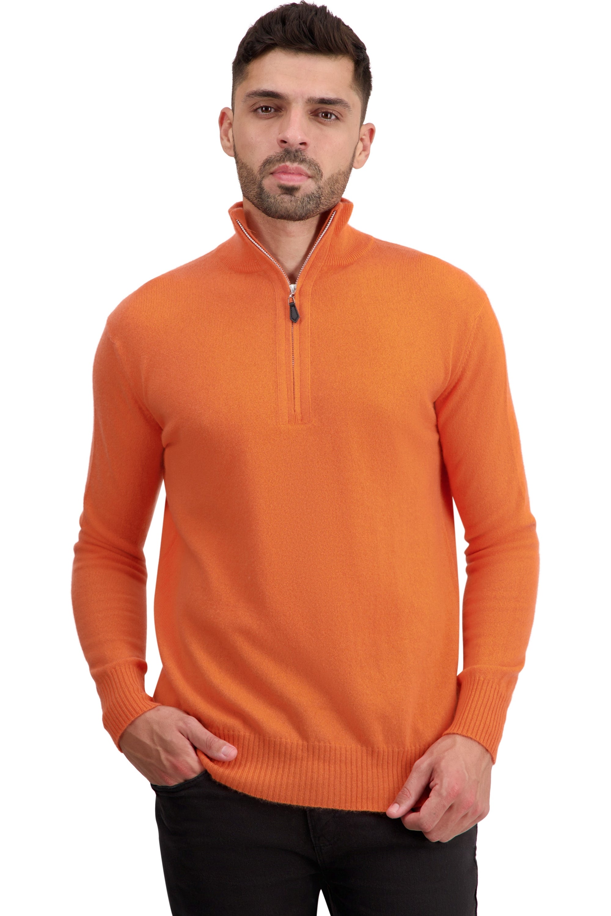 Toulon en cachemire homme - nectarine - Mahogany