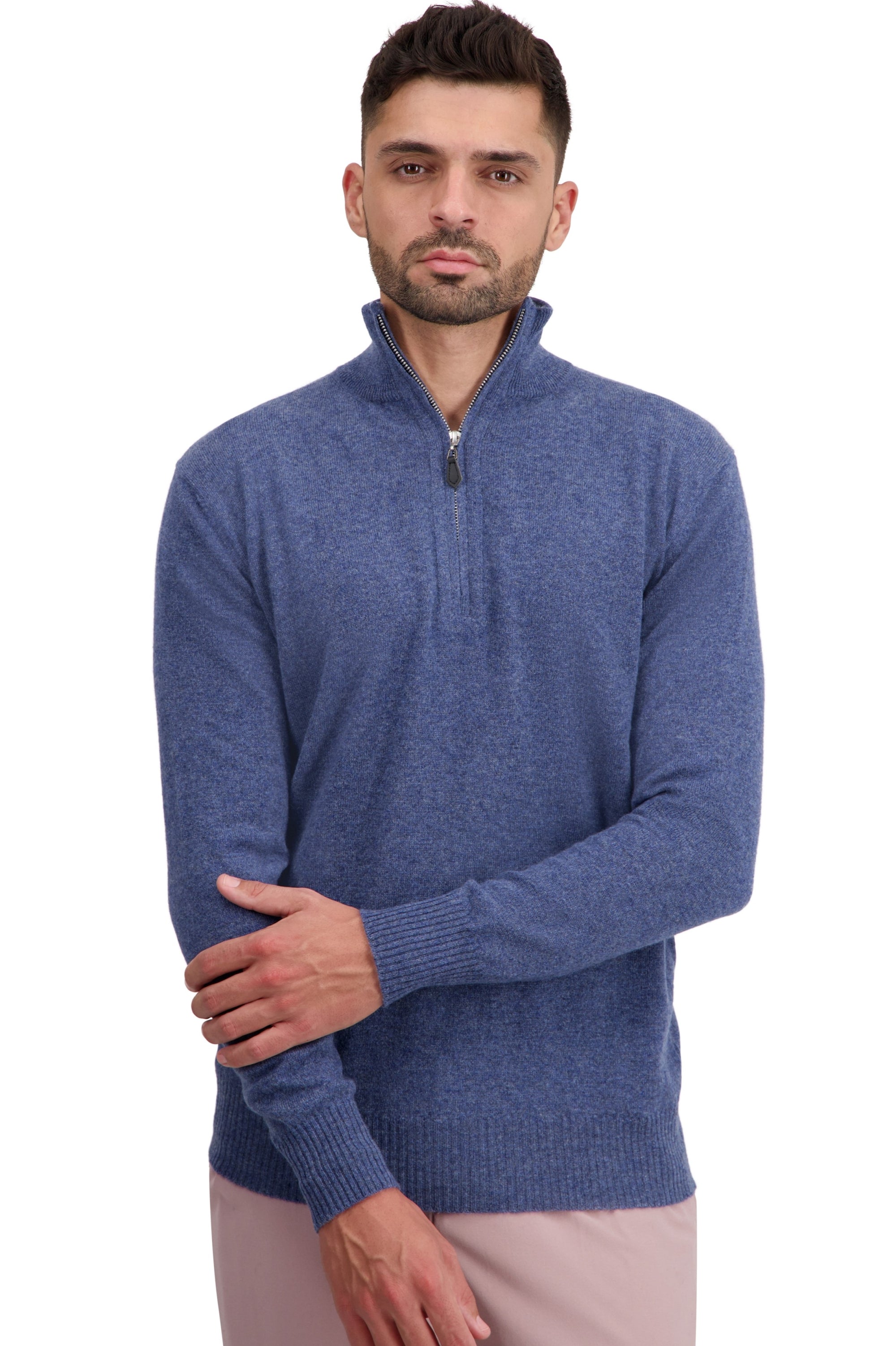 Toulon en cachemire homme - nordic blue - Mahogany