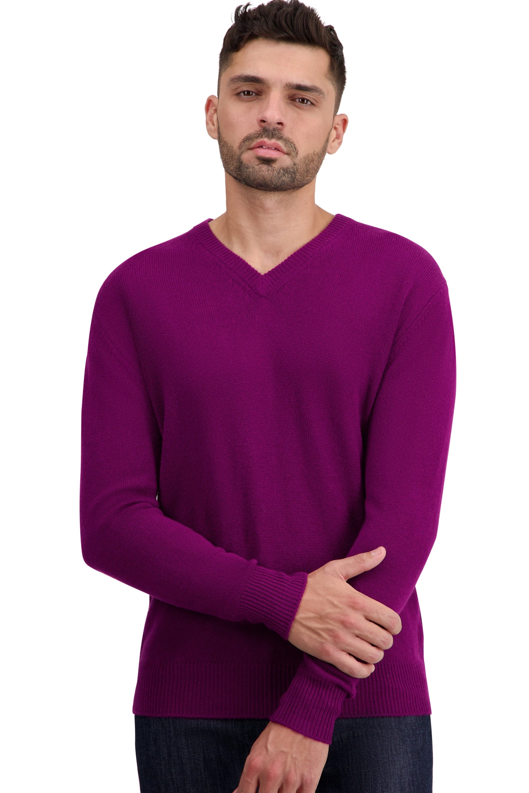 Tour en cachemire homme - rich claret - Mahogany