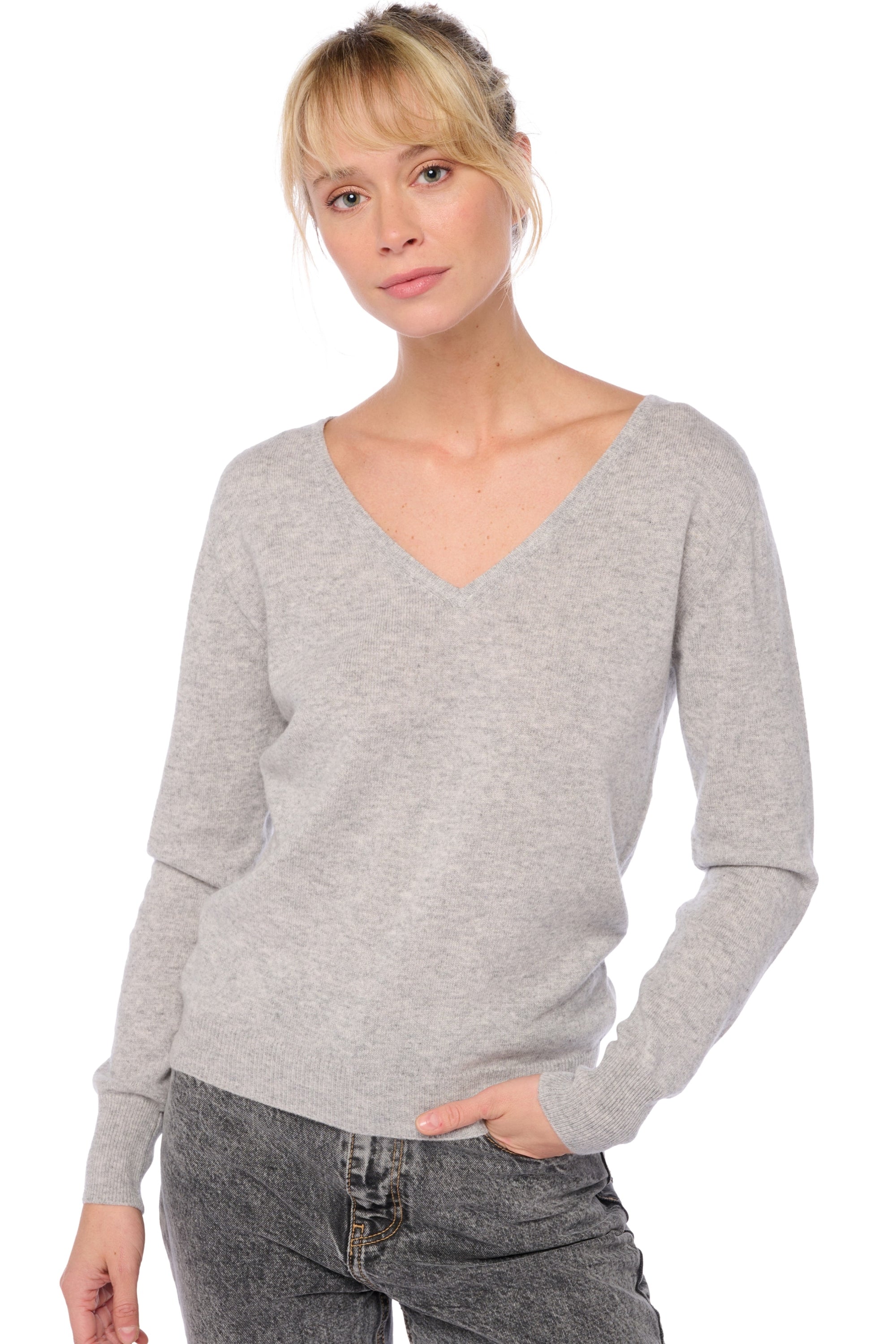Trieste en cachemire femme - flannel - Mahogany