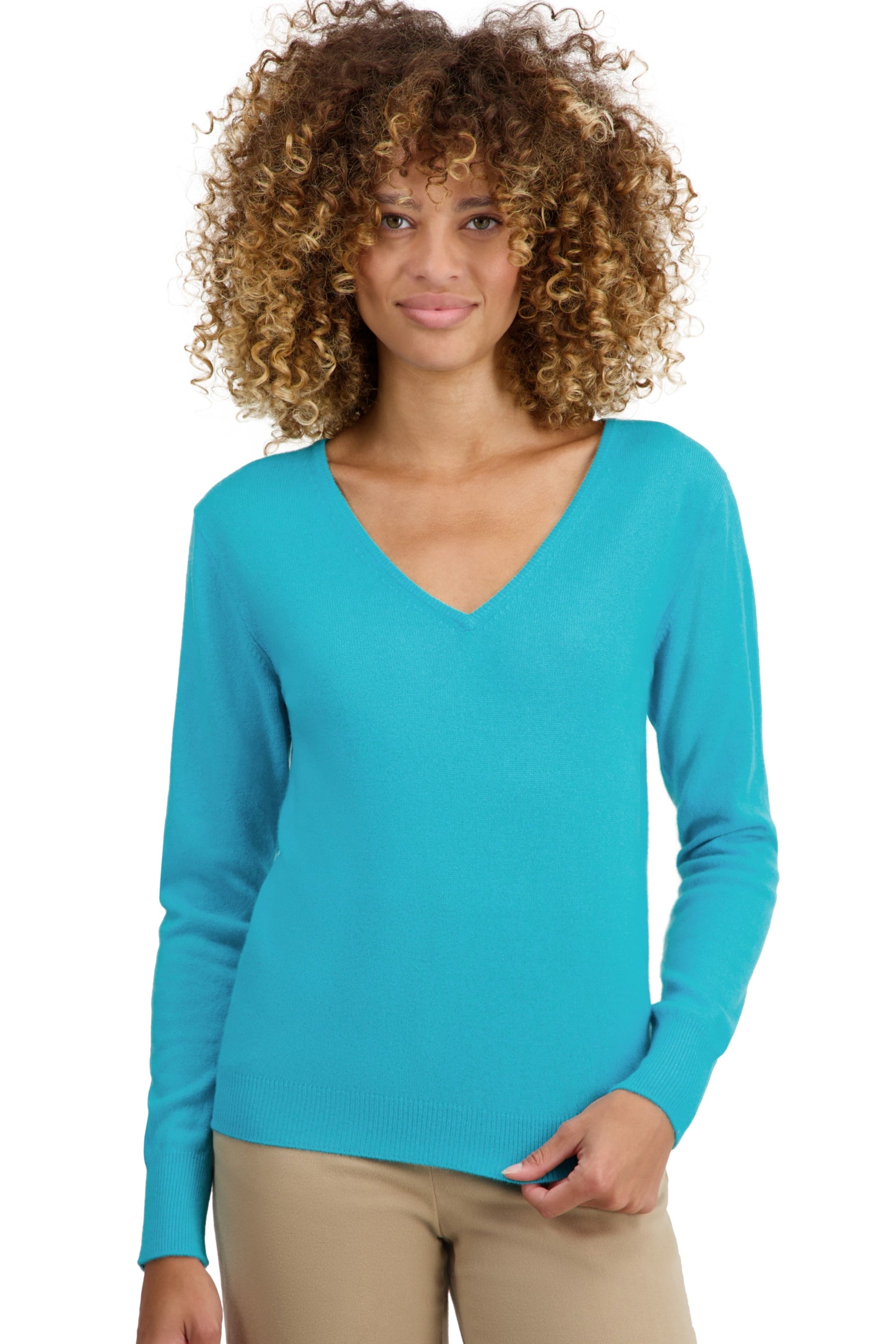 Trieste en cachemire femme - kingfisher - Mahogany