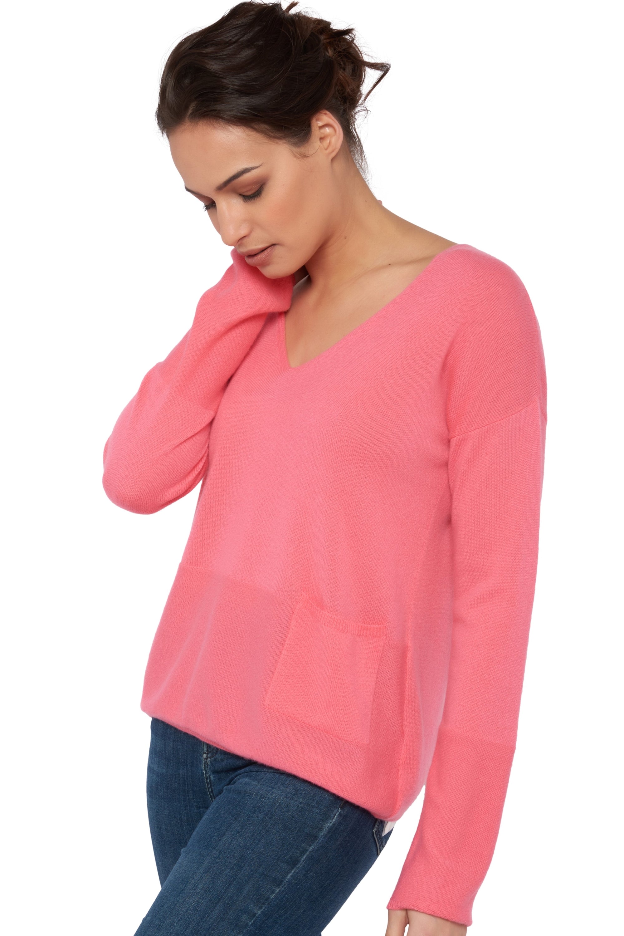 Uliana en cachemire femme - blushing - Mahogany
