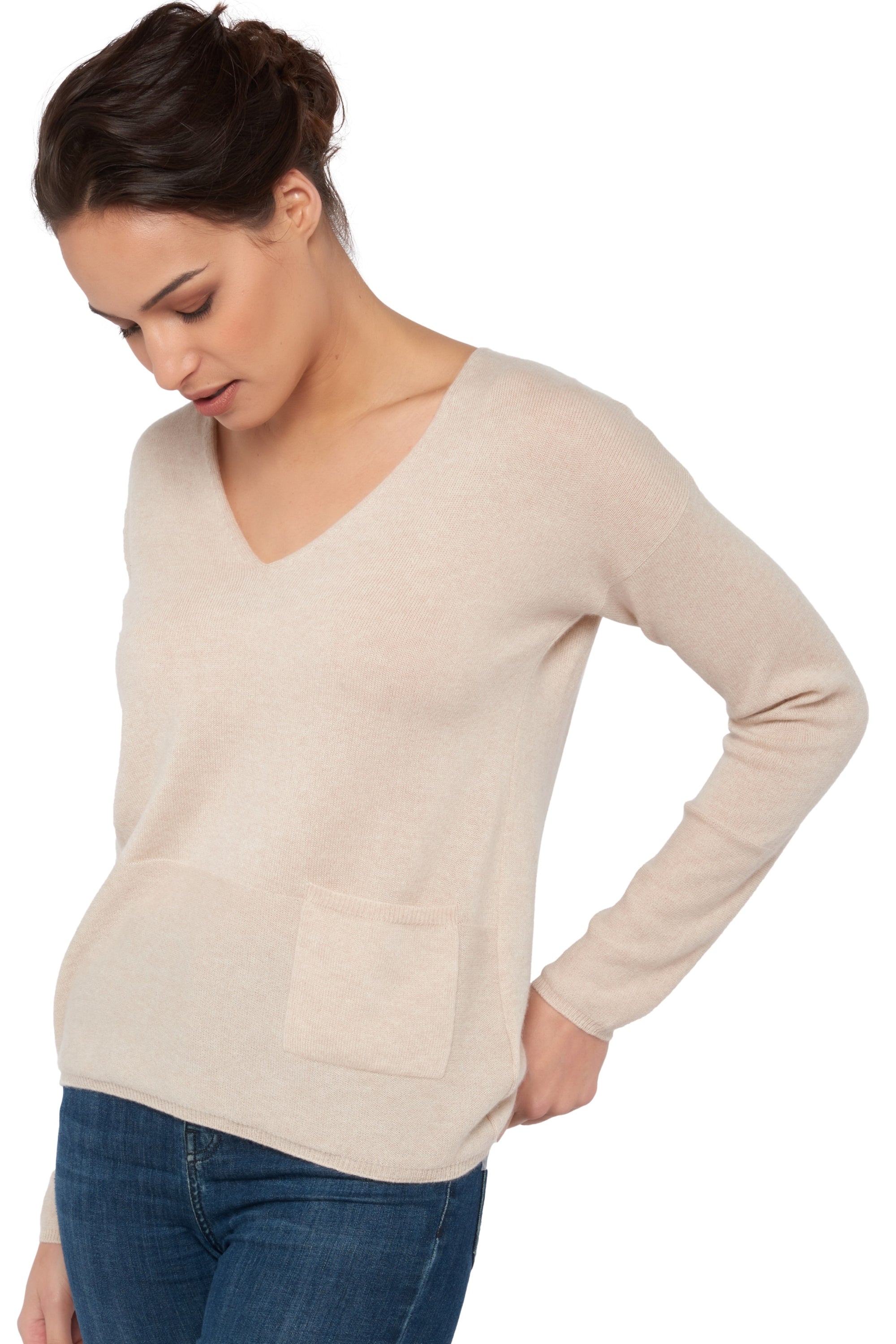 Uliana en cachemire femme - natural beige - Mahogany
