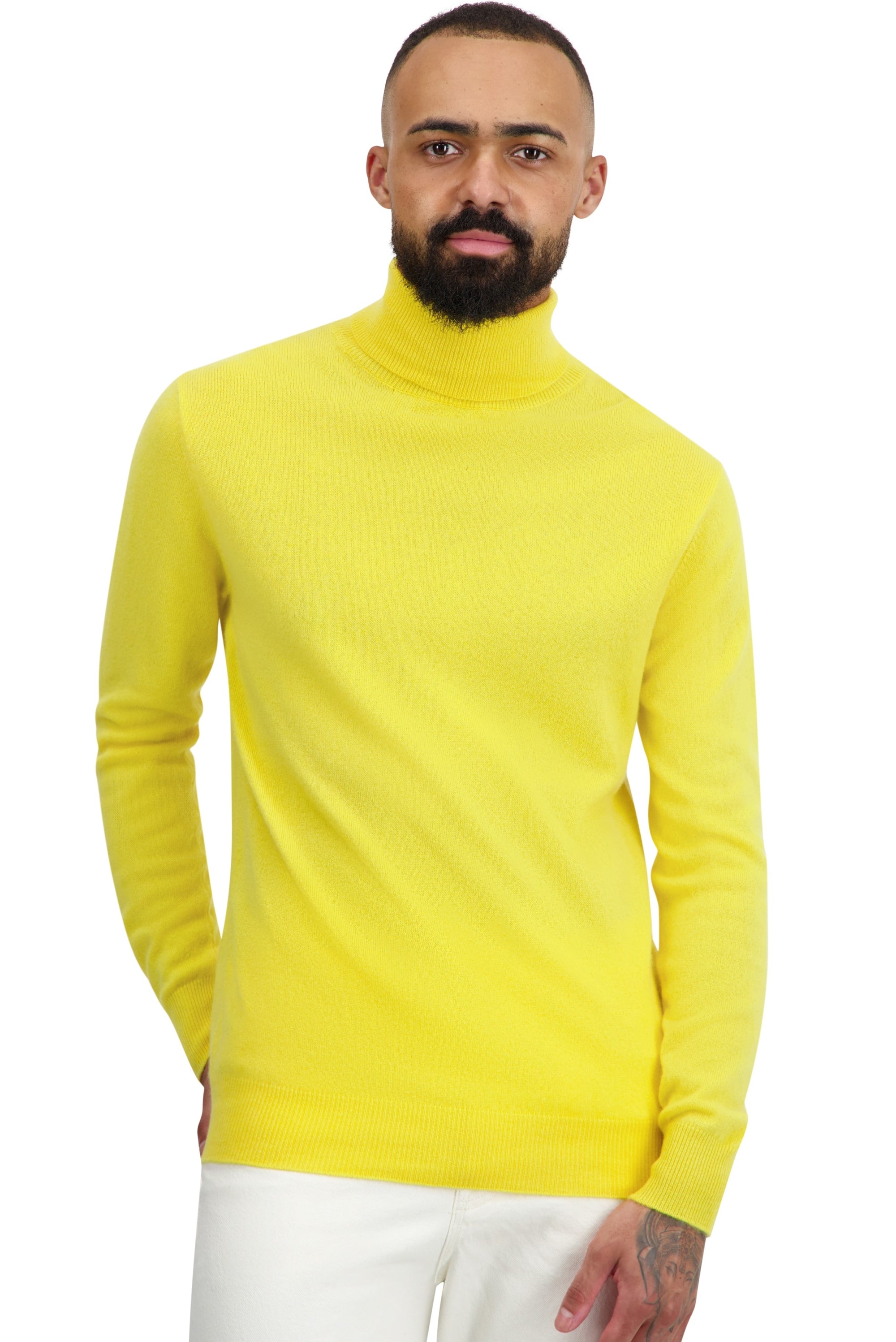 Tarry en cachemire homme - daffodil - Mahogany