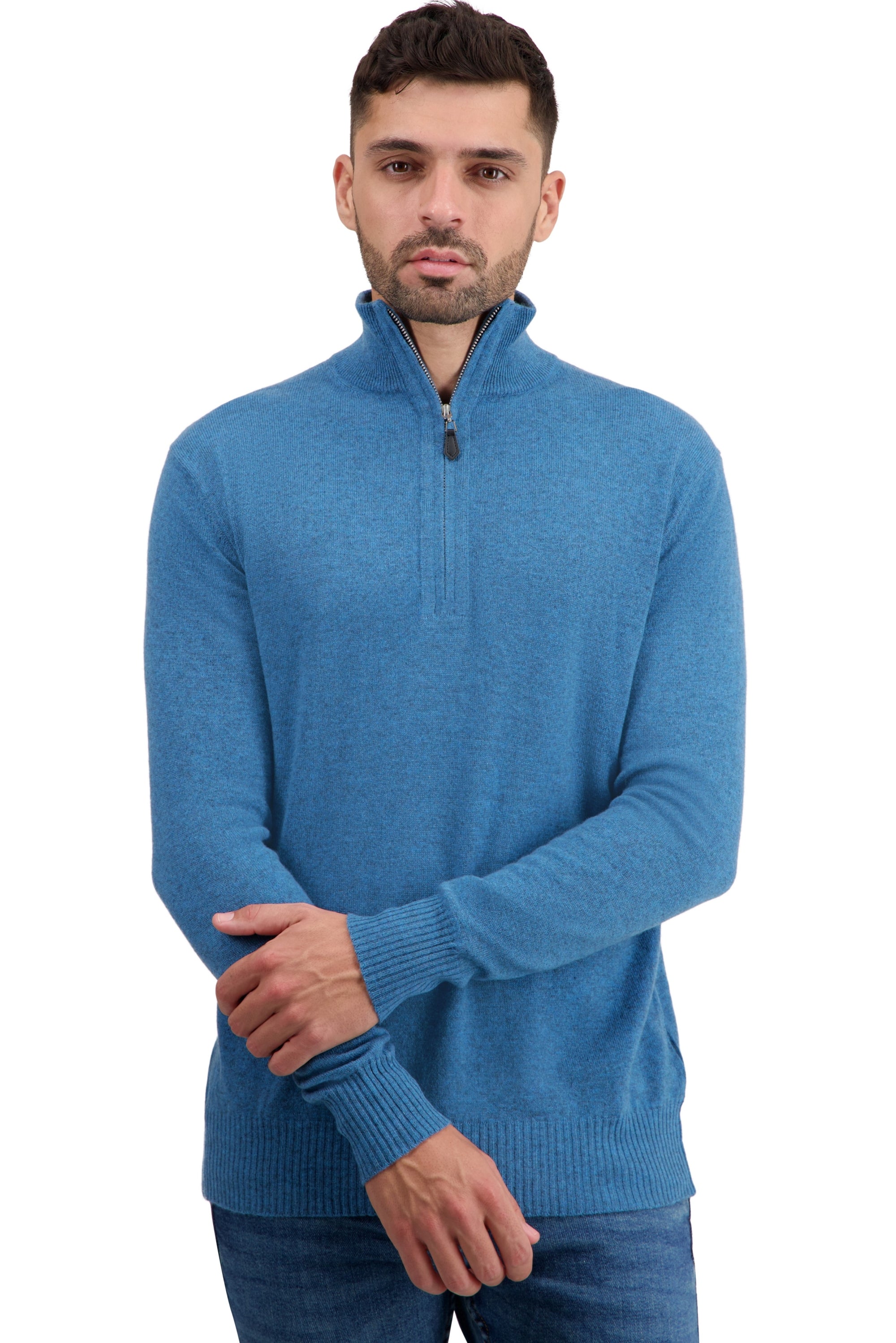Toulon en cachemire homme - manor blue - Mahogany