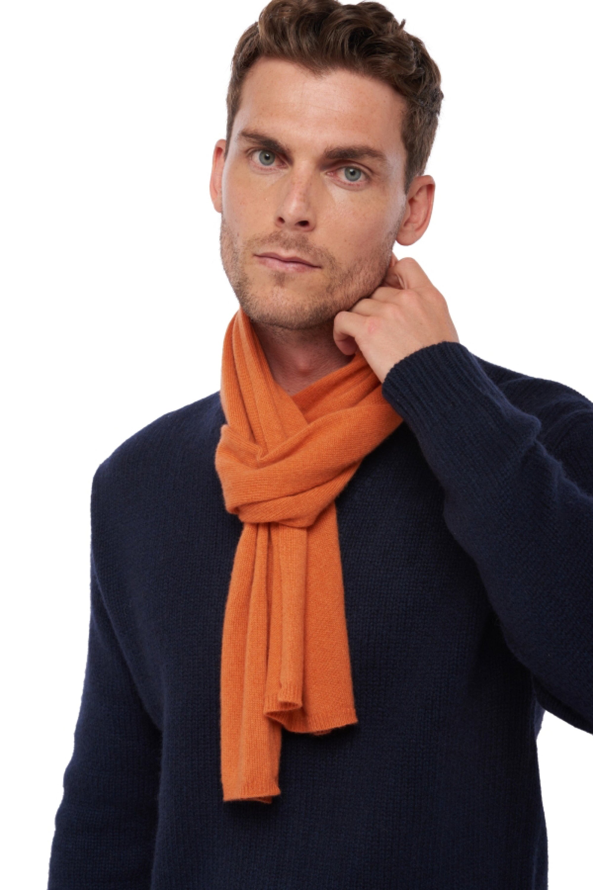 Ozone en cachemire mixte - nectarine - Mahogany