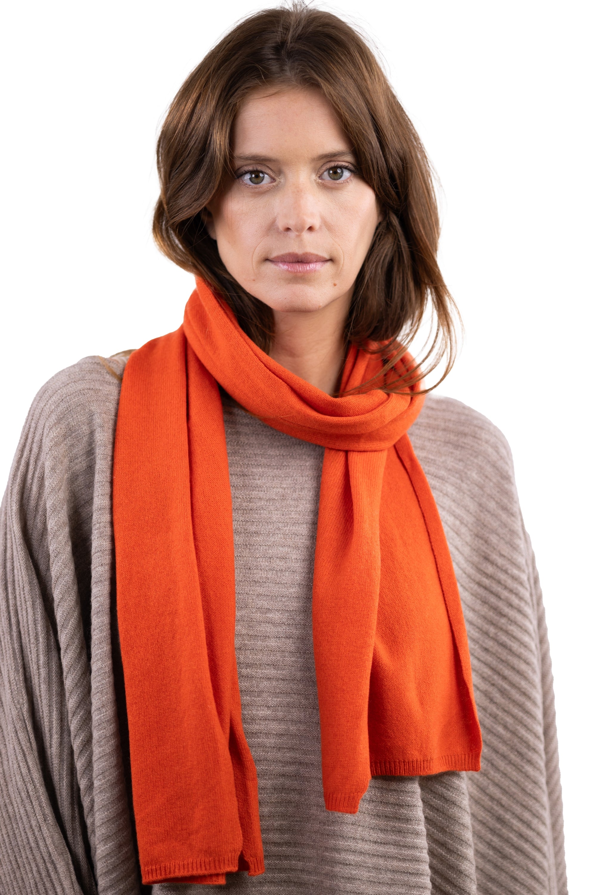 Ozone en cachemire mixte - satsuma - Mahogany