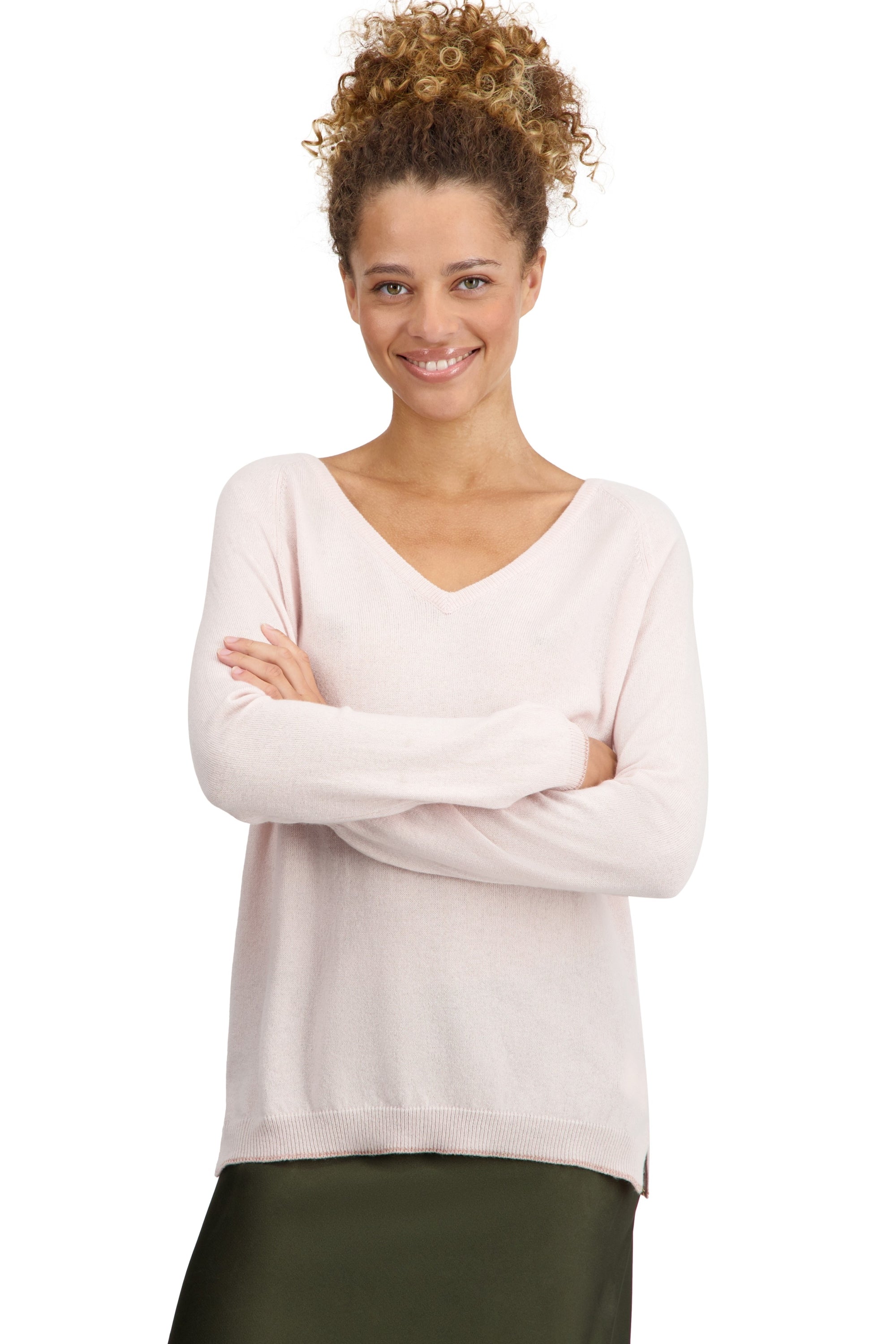 Zanjan en cachemire femme - mallow - Mahogany