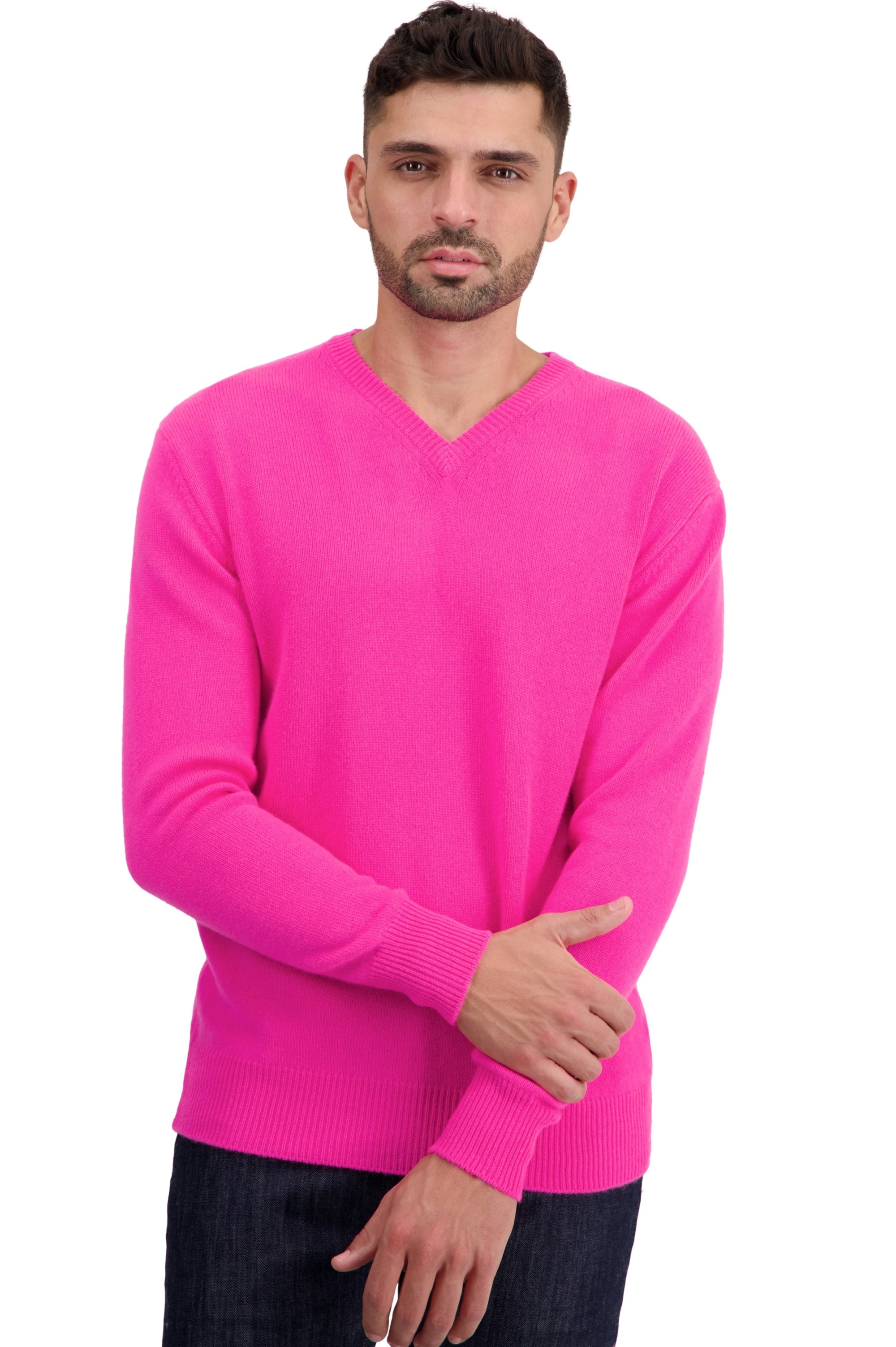 Hippolyte 4F en cachemire homme - dayglo - Mahogany