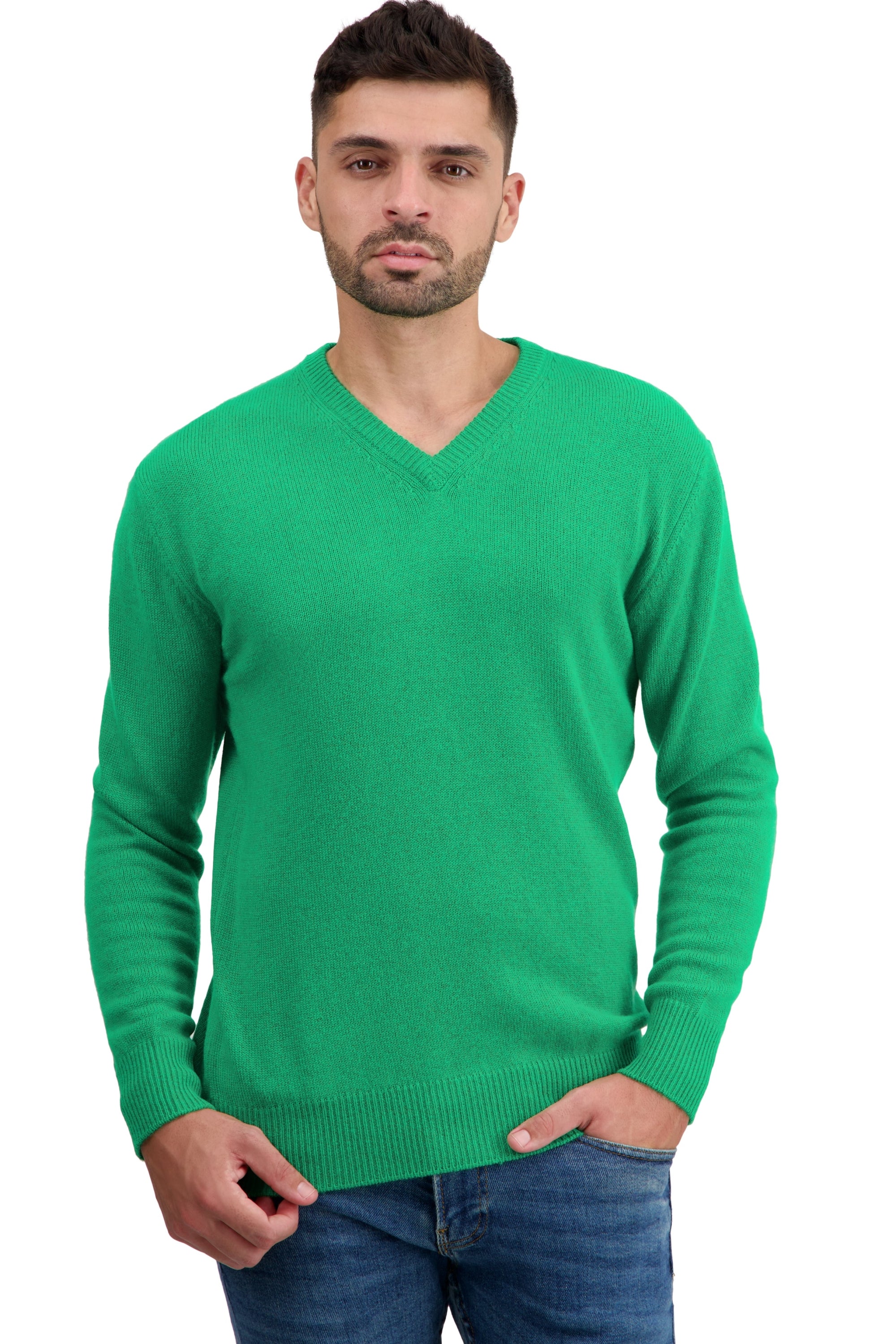 Hippolyte 4F en cachemire homme - new green - Mahogany