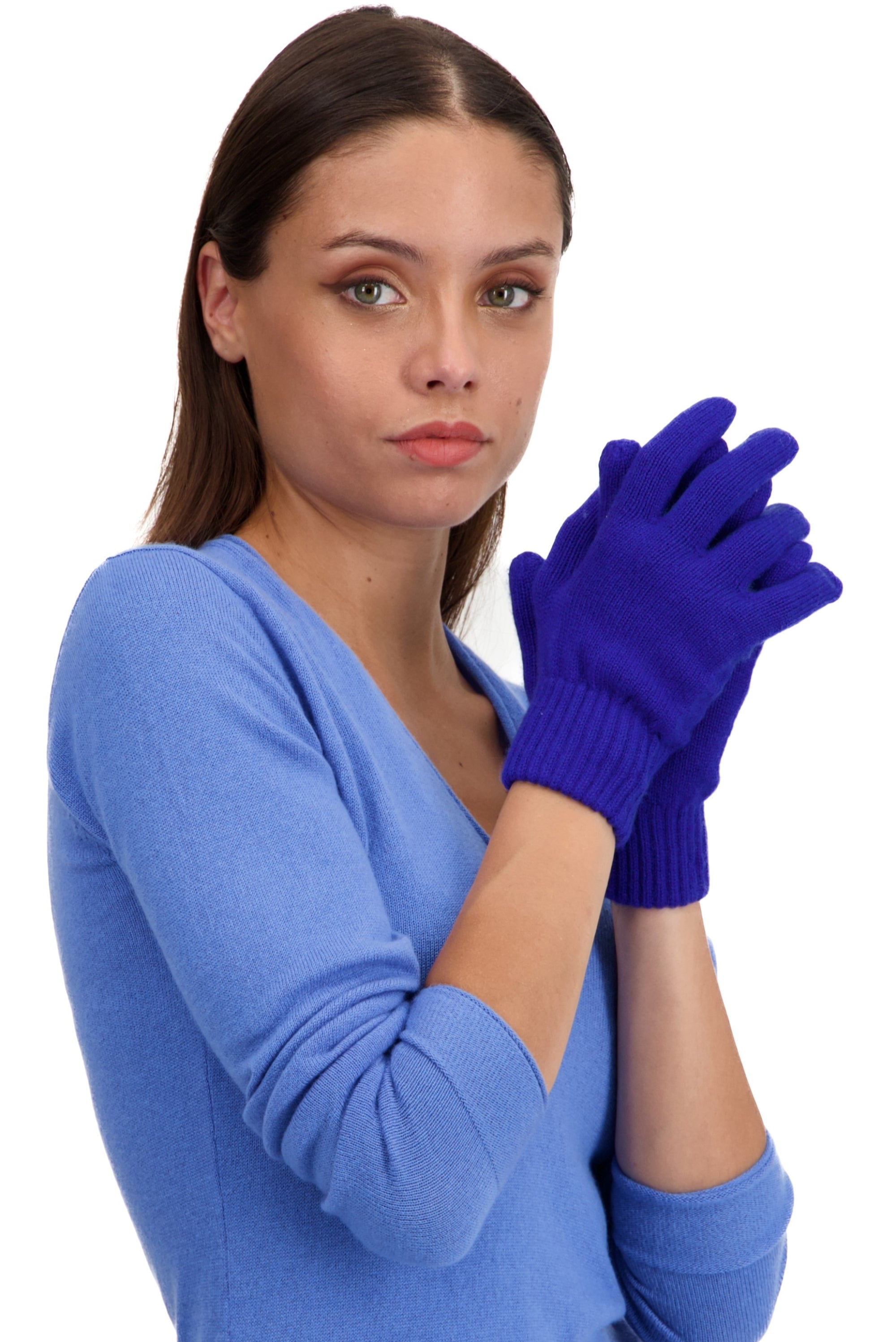 Manine en cachemire femme - bleu regata - Mahogany