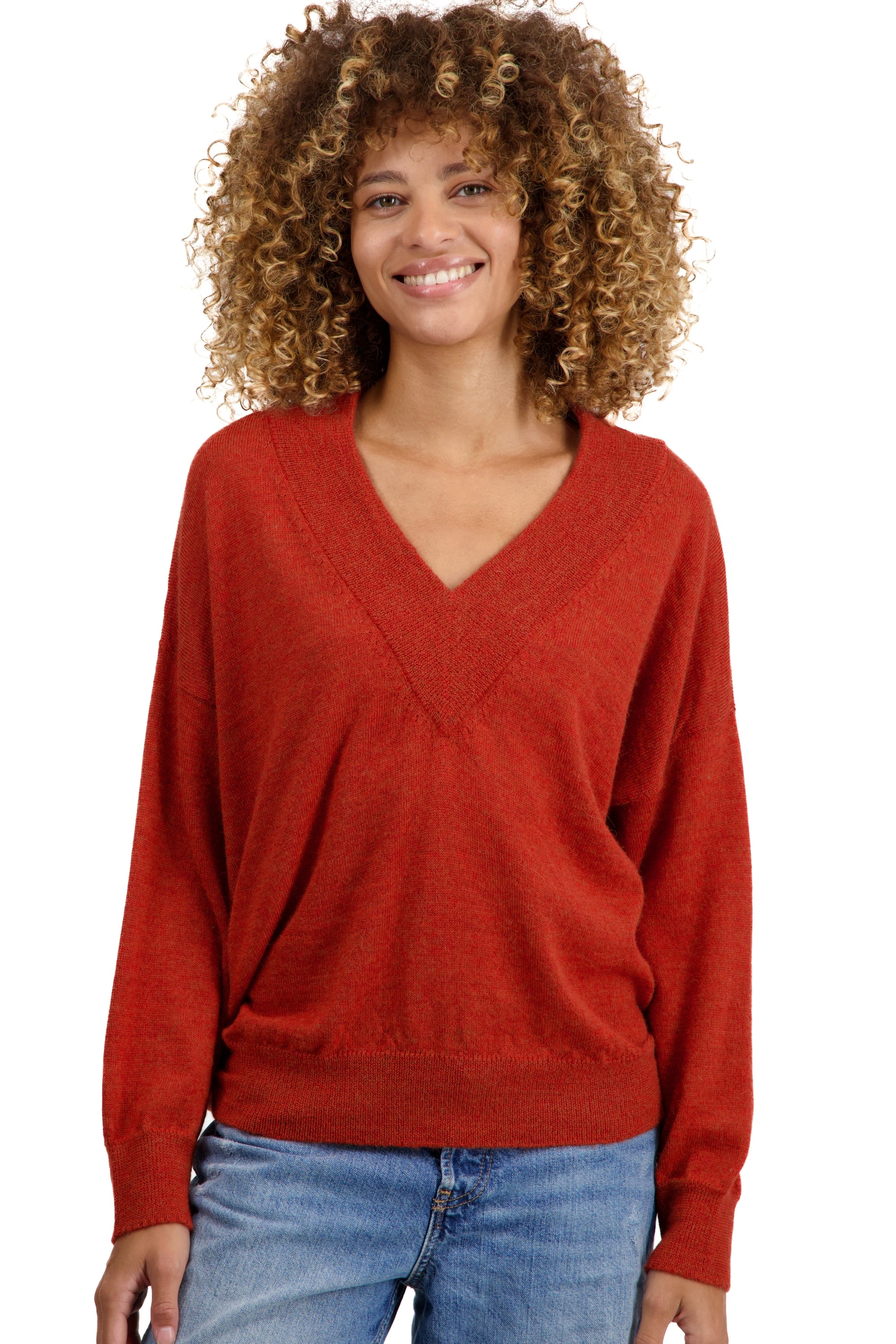 Versailles en baby alpaga femme - pumpkin - Mahogany