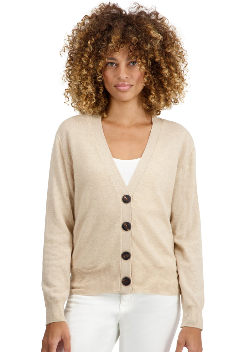 Talitha en cachemire femme - natural beige - Mahogany