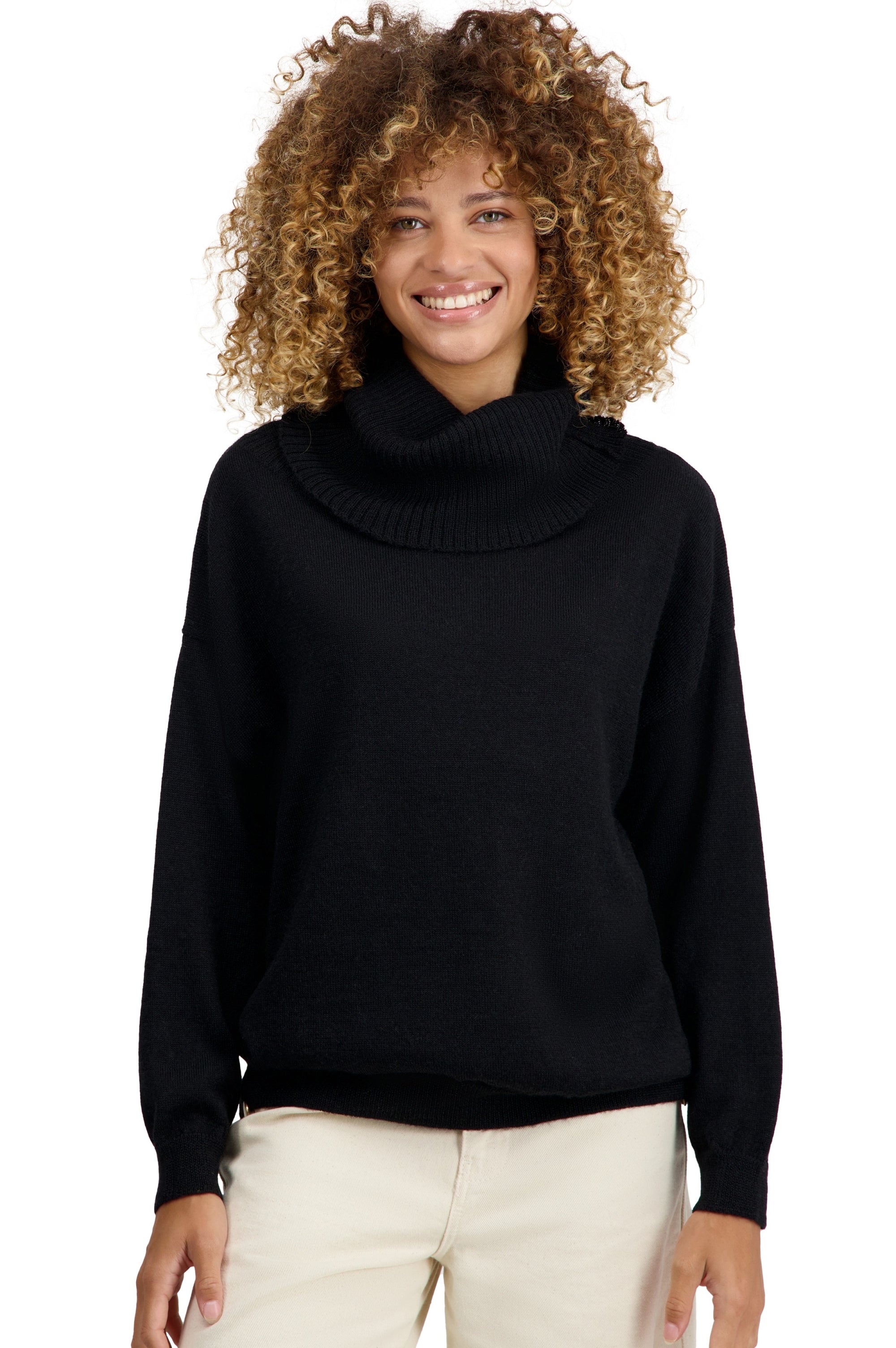 Tanis en baby alpaga femme - noir - Mahogany