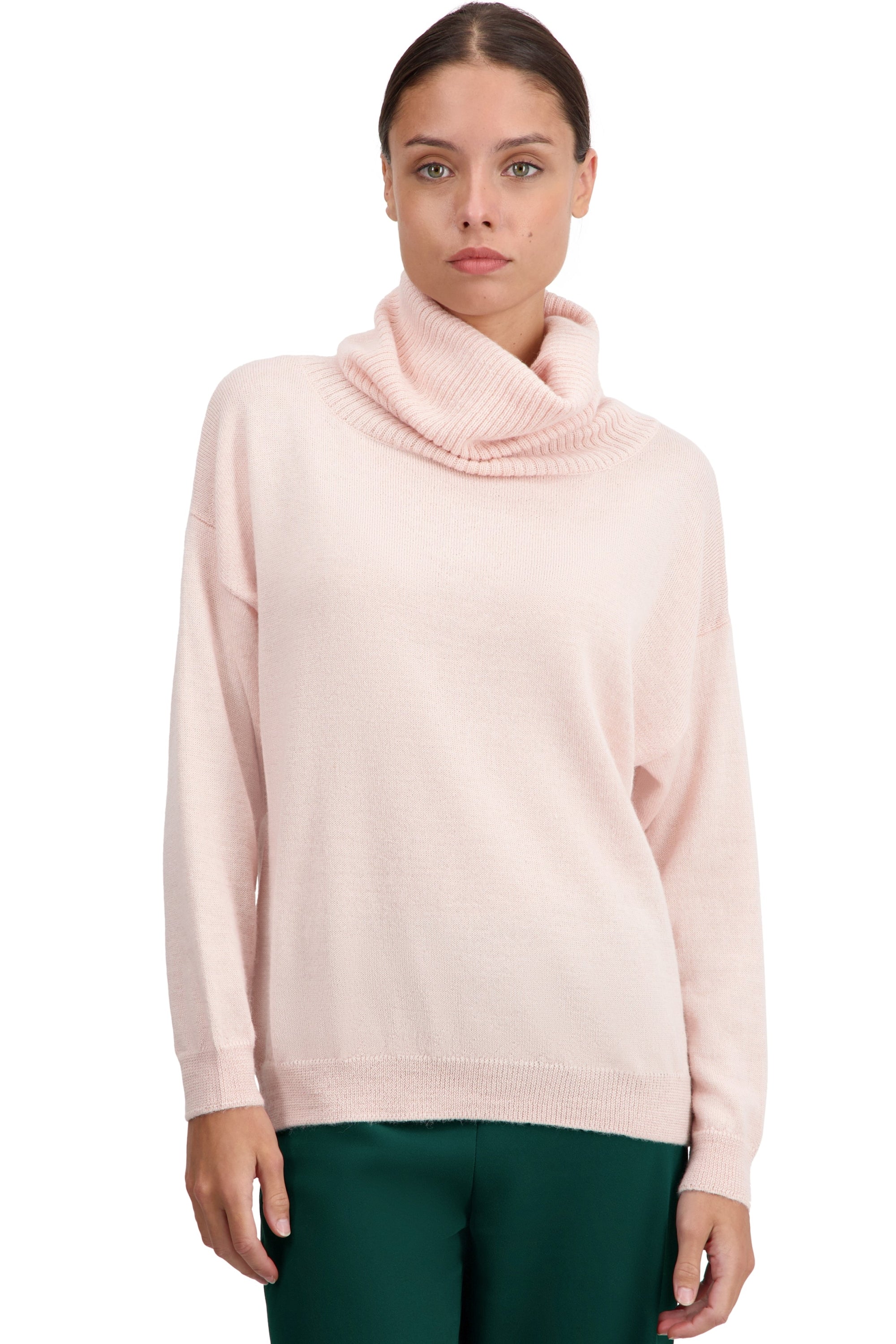Tanis en baby alpaga femme - petal pink - Mahogany