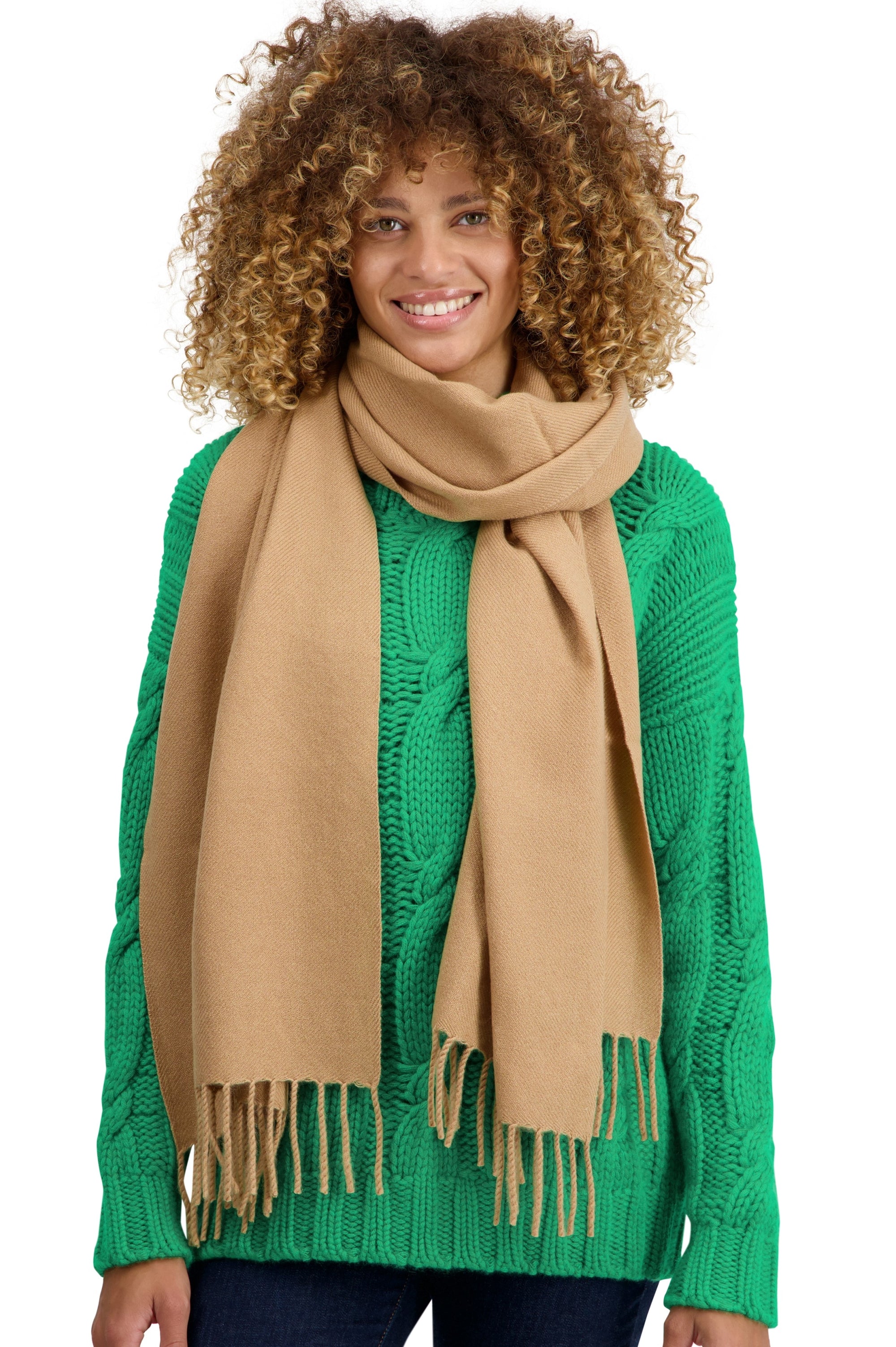 Tartempion en cachemire femme - camel - Mahogany