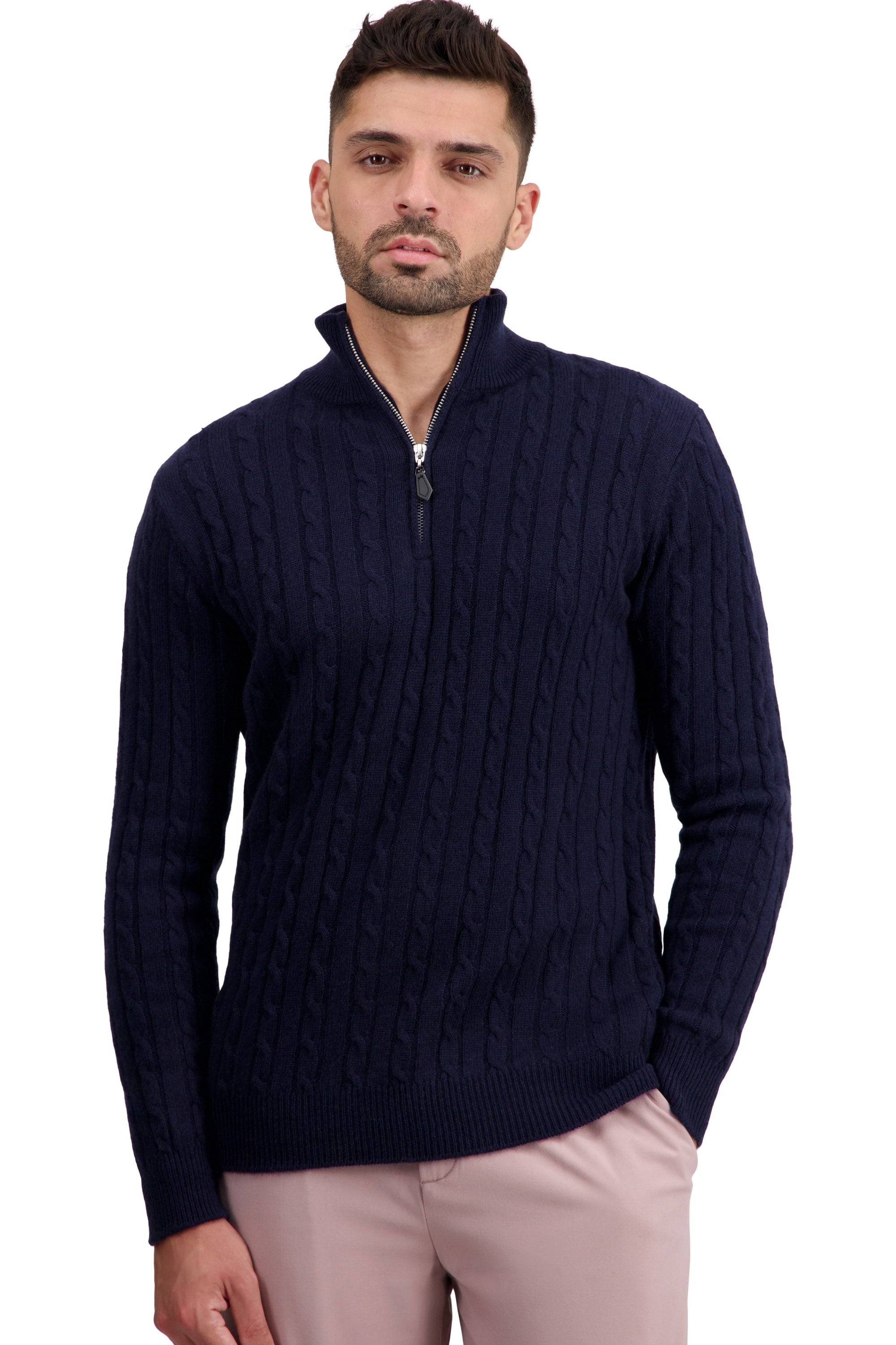 Taurus en cachemire homme - marine foncé - Mahogany