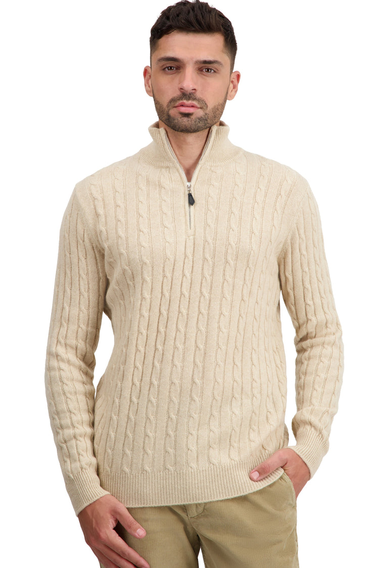 Taurus en cachemire homme - natural beige - Mahogany