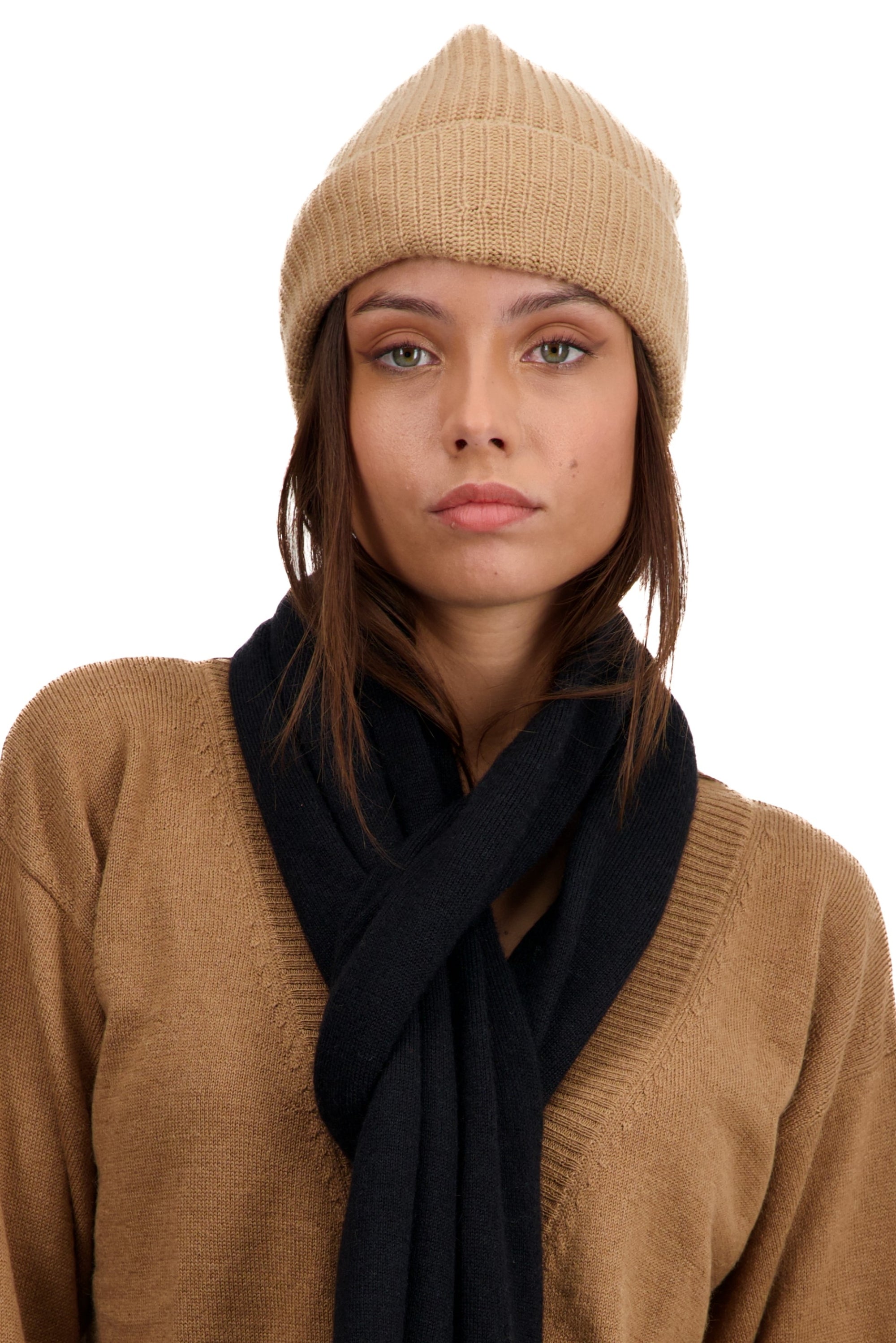 Terra en cachemire mixte - Vue 1 - camel - Mahogany