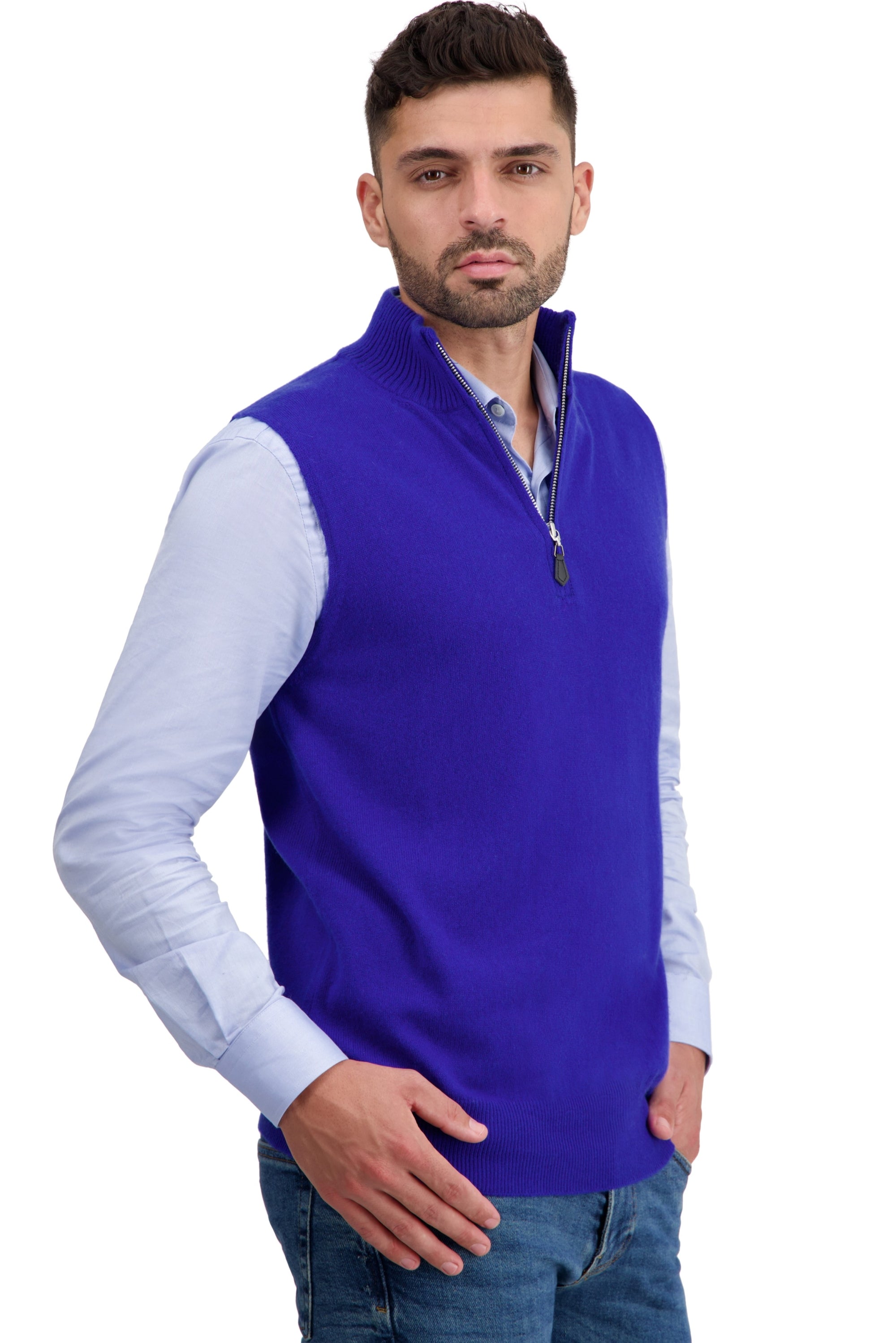 Texas en cachemire homme - bleu regata - Mahogany