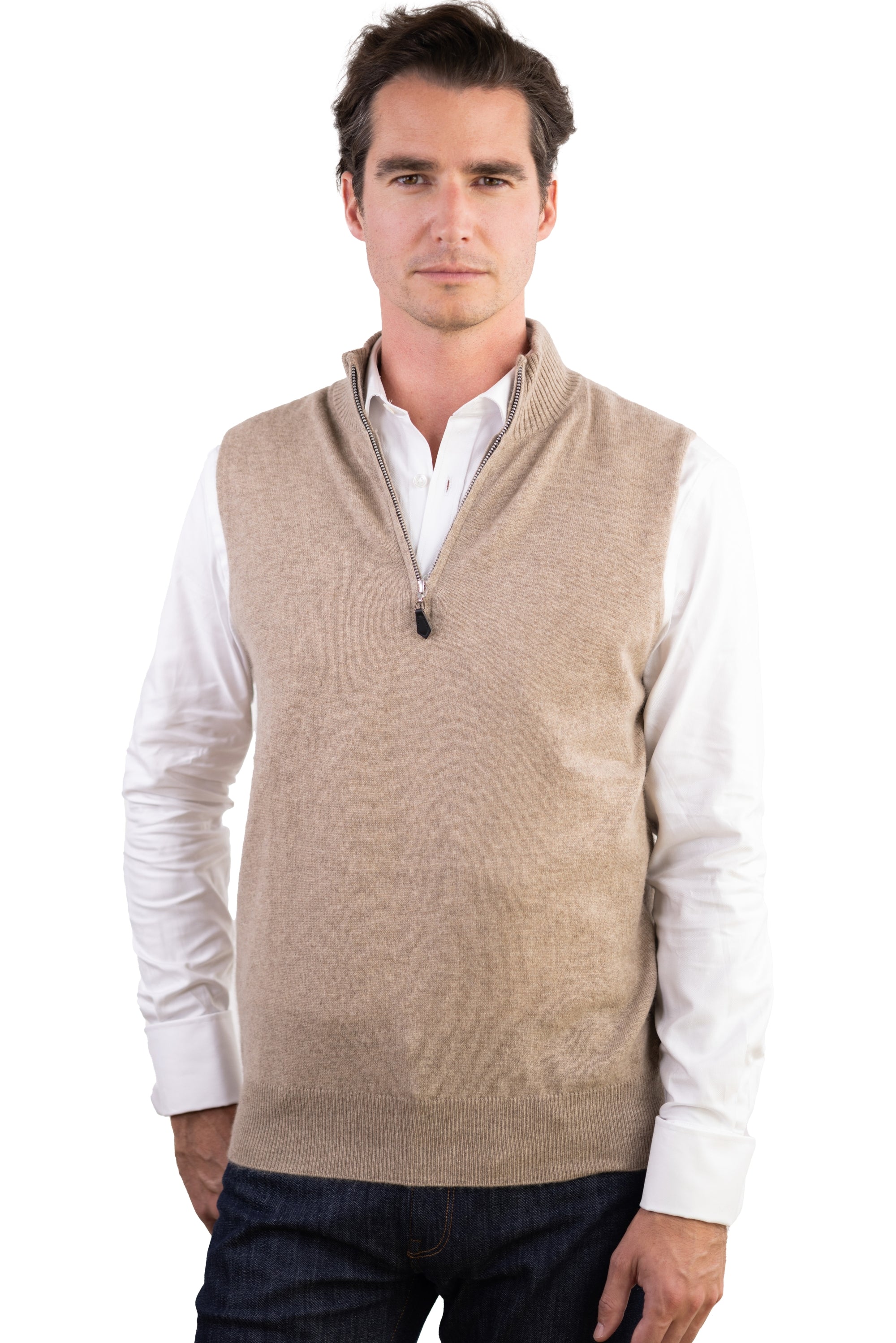 Texas en cachemire homme - natural brown - Mahogany