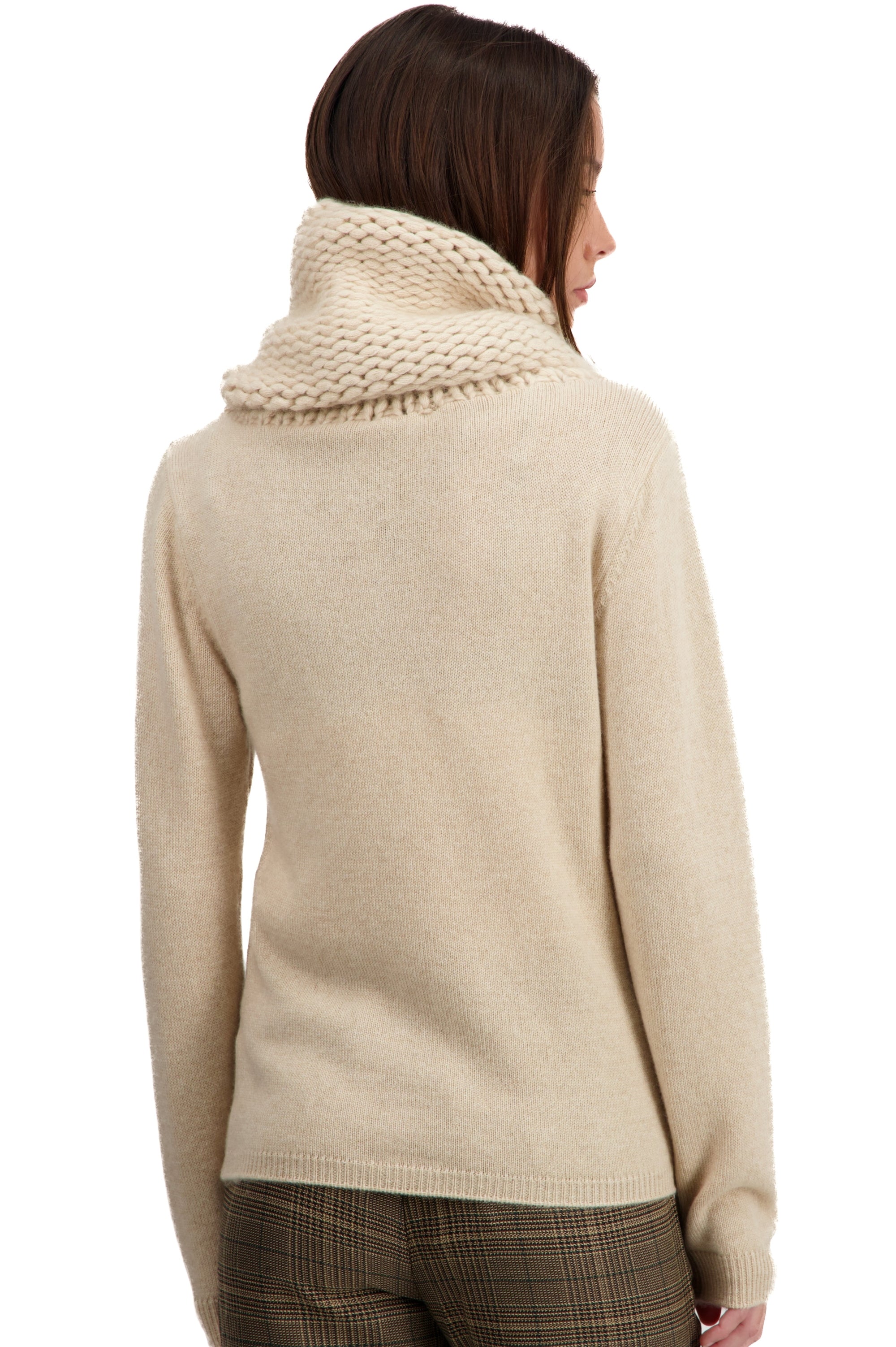 Tisha en cachemire femme - Vue 3 - natural beige - Mahogany