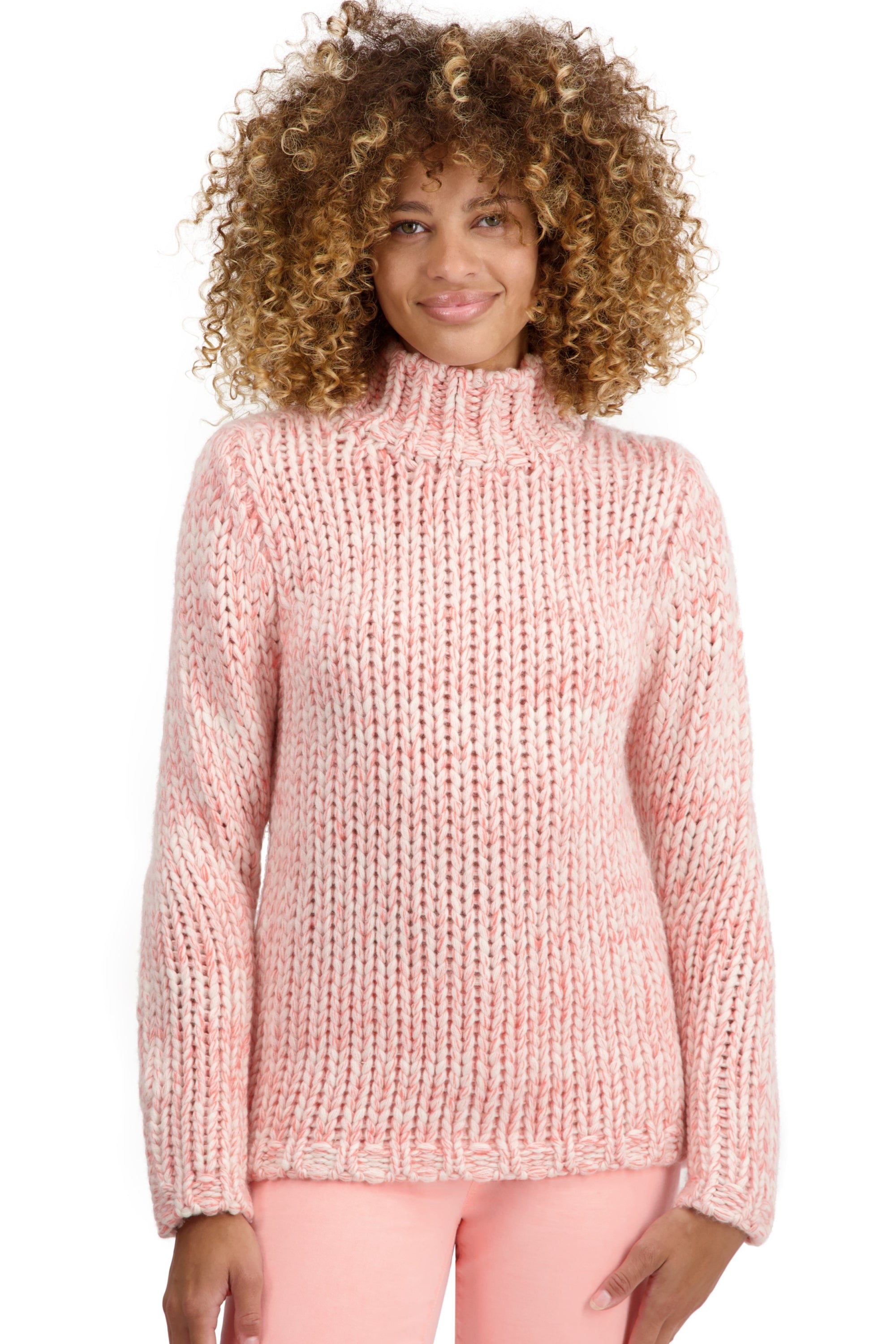 Toxane en cachemire femme - natural écru / rose pâle / peach - Mahogany