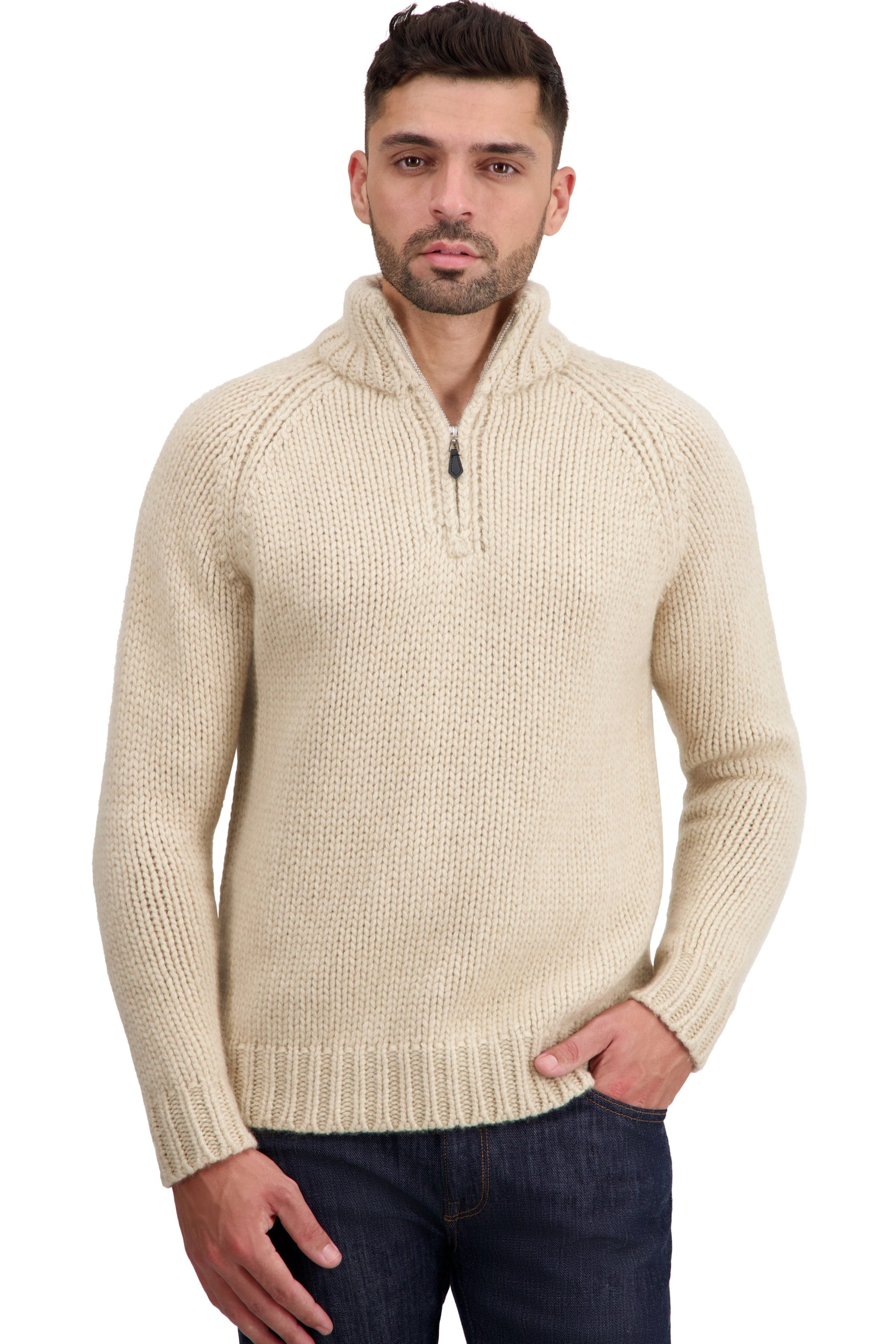 Tripoli en cachemire homme - natural winter dawn / natural beige - Mahogany