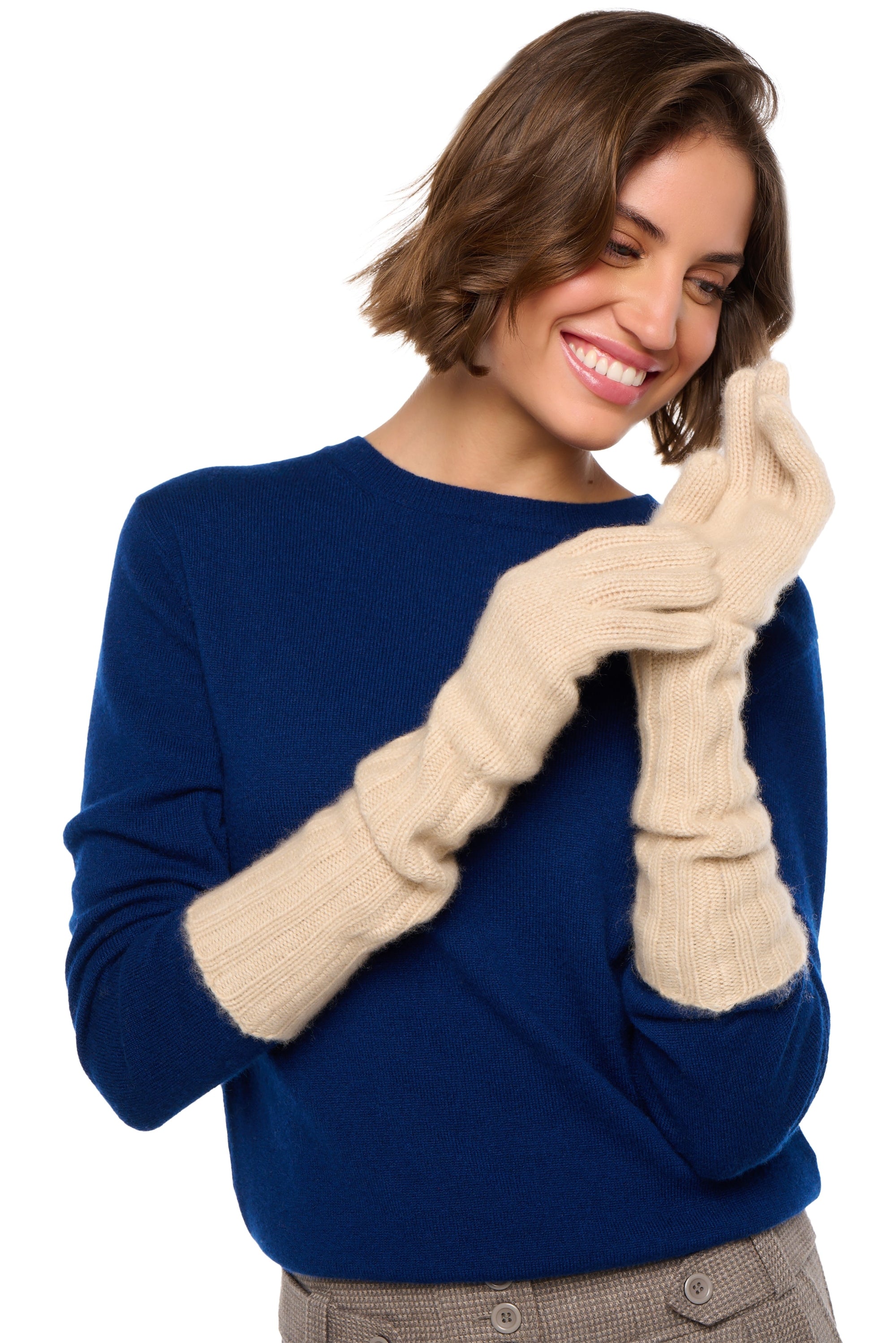 Tadam en cachemire femme - natural beige - Mahogany