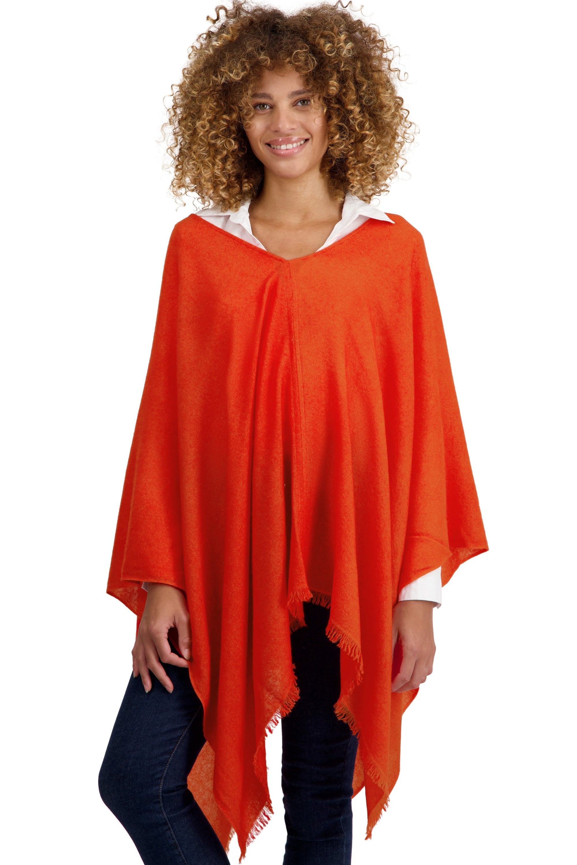 Tokyo en cachemire femme - Pumpkin - Mahogany